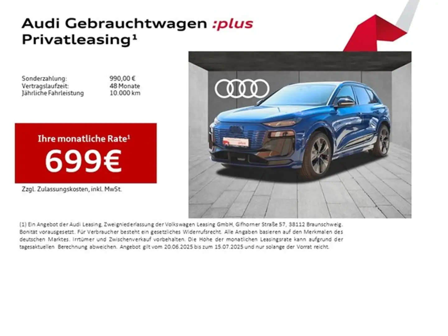 Audi Q6 e-tron Performance Edition One LM21 HuD Pano AH... Blau - 2