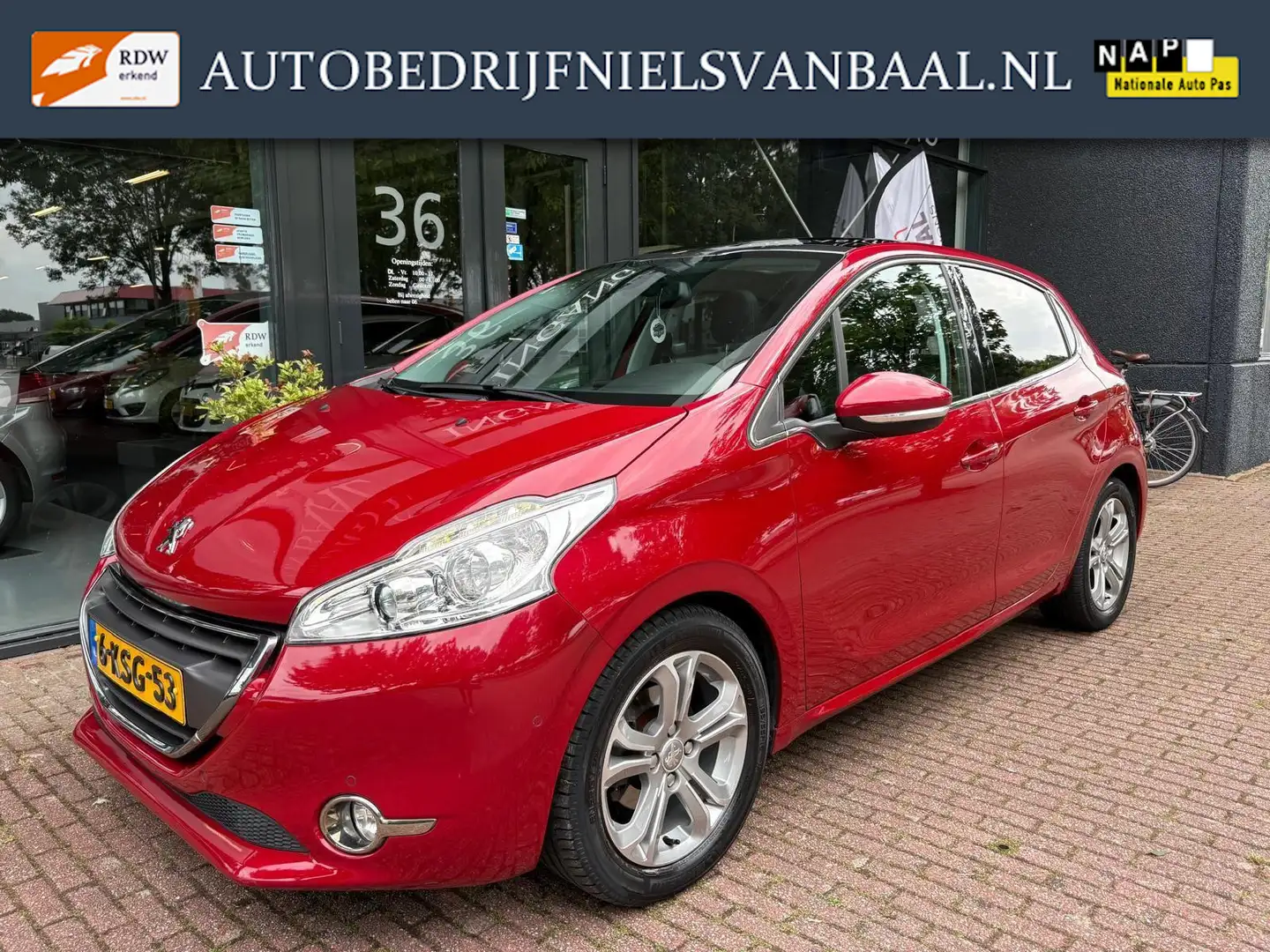 Peugeot 208 1.6 VTi Allure 67Dkm NAP/Navi/Pano/PDC/Clima Rouge - 1