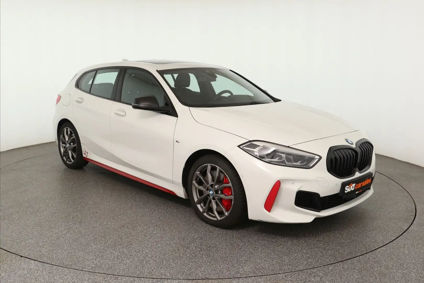 BMW 128 ti M Sport Pan|HUD|LEDer|DrAs|ParkAs|SHZ|el.S Weiß - 1