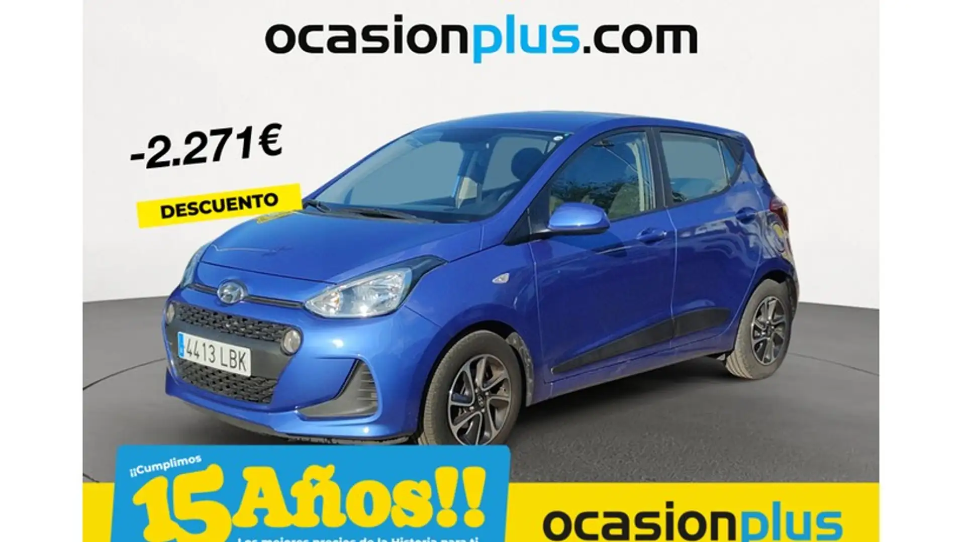 Hyundai i10 1.2 MPI Tecno Edition Bleu - 1