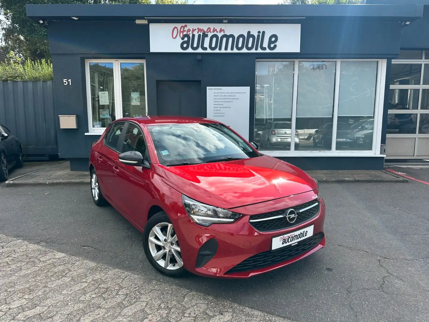 Opel Corsa F Edition*TEMP*KLIMA*GARANTIE*VZE* Rouge - 1