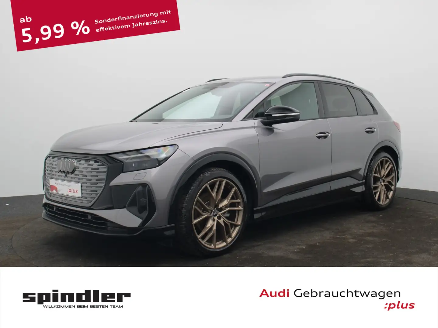 Audi Q4 e-tron edition one 35 / Matrix, Sonos, Navi+ Grigio - 1