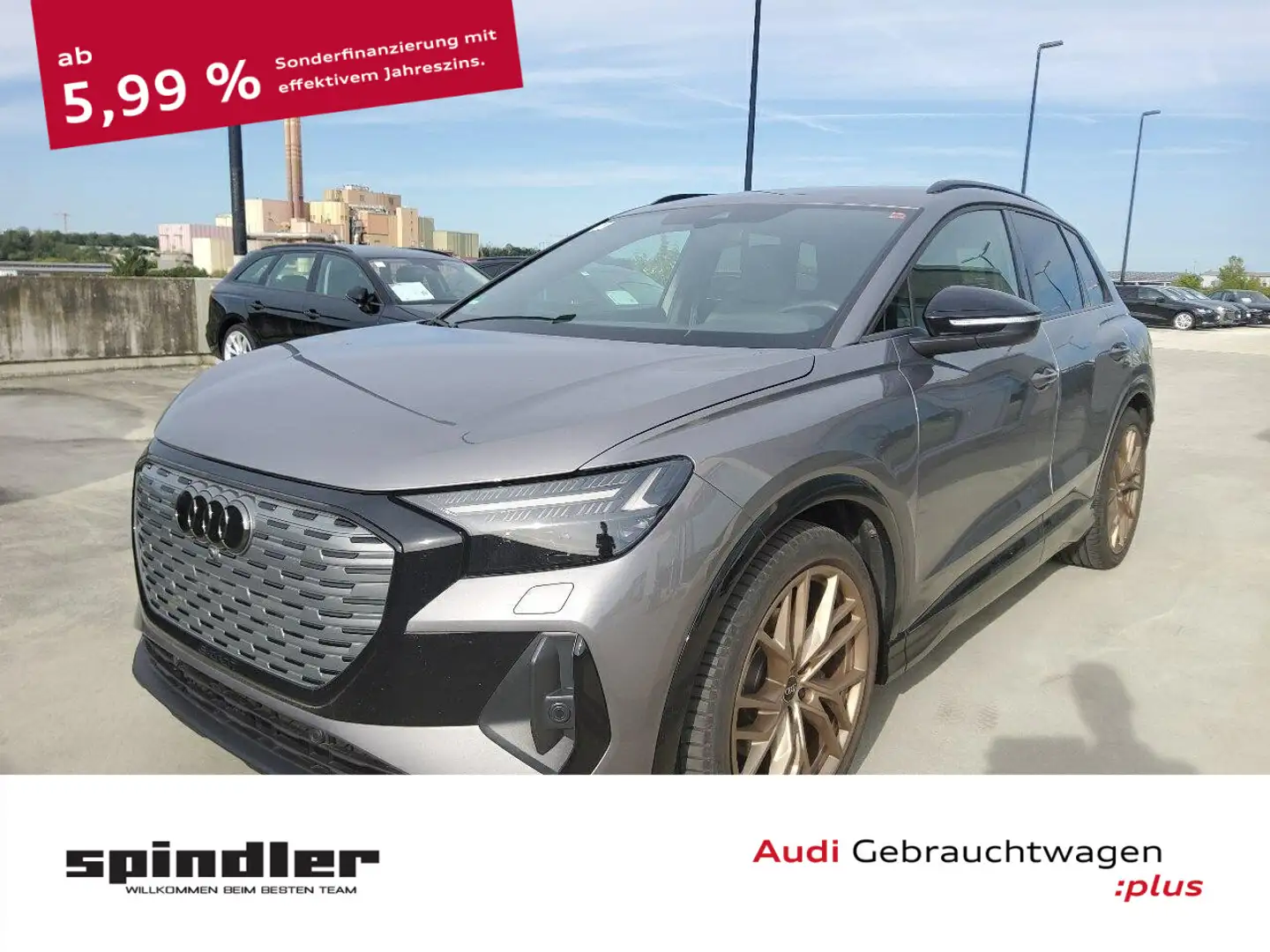 Audi Q4 e-tron edition one 35 / Matrix, Sonos, Navi+ Gris - 1