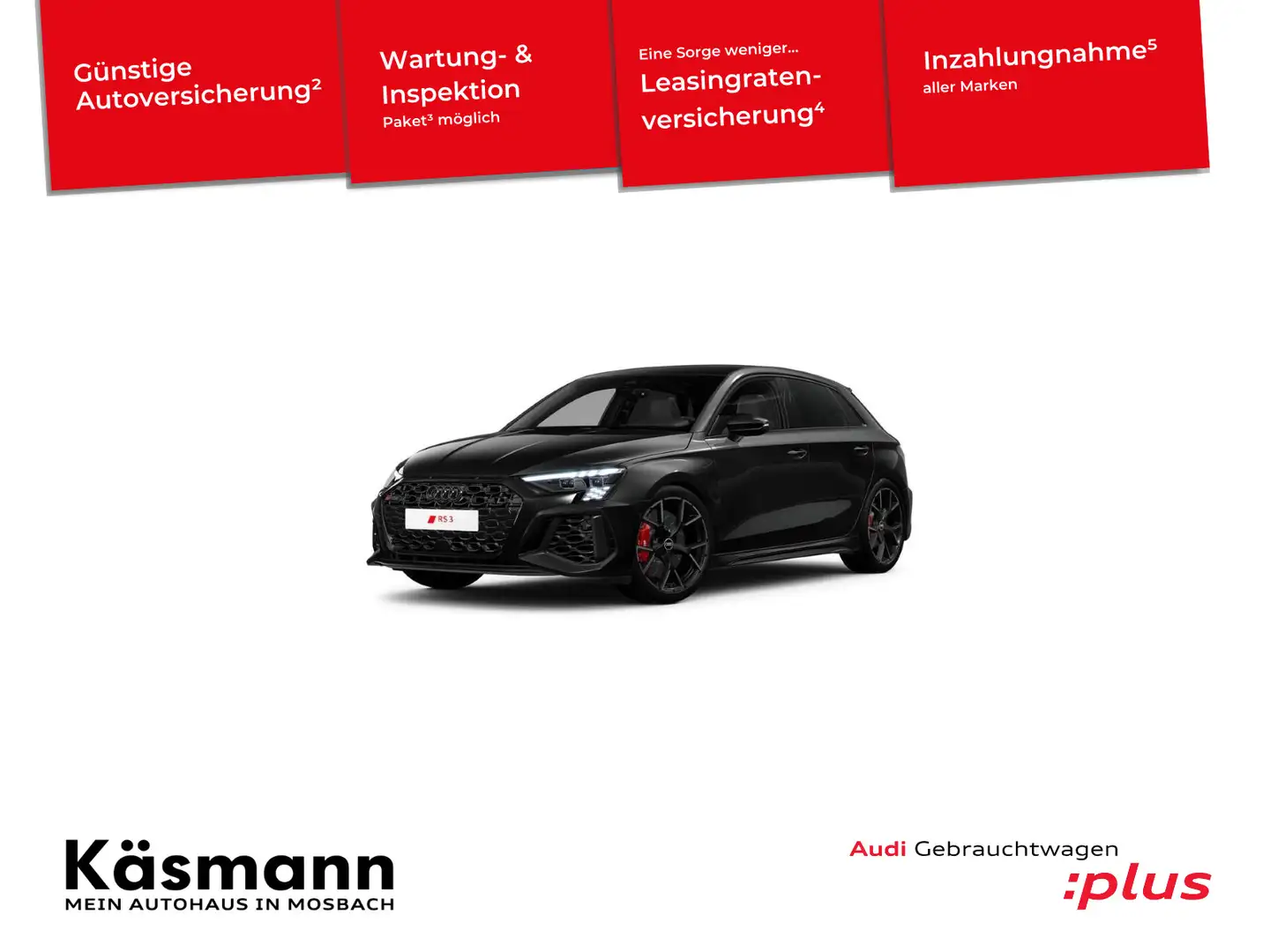Audi RS3 qu Vmax 280KM/H RS-AGA KAM B&O Schwarz - 1