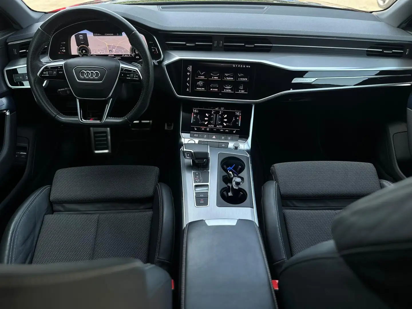 Audi A6 Limousine 50 TFSI e quattro 252 pk S edition S-LIN Gris - 2