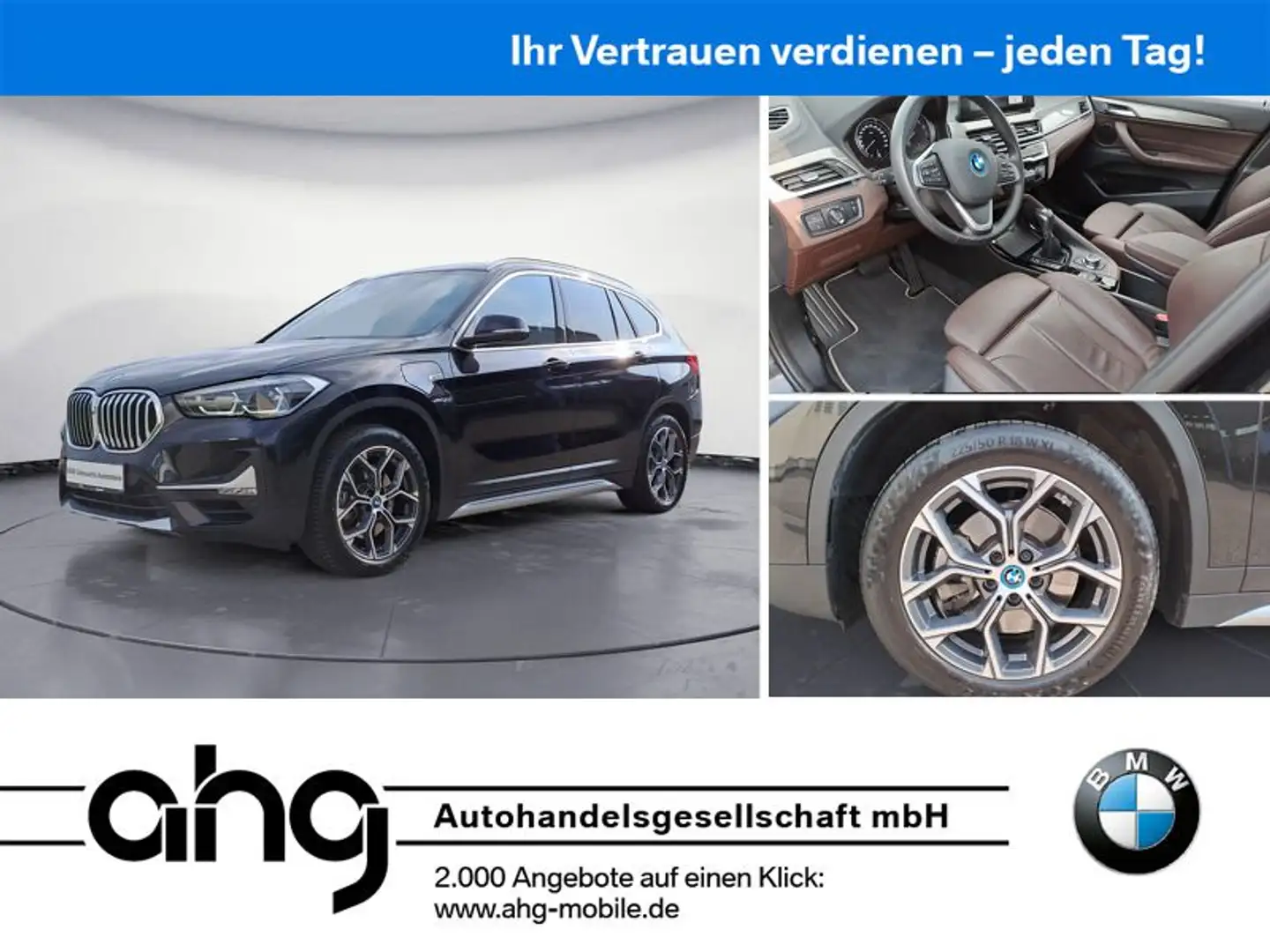 BMW X1 xDrive25e xLine Steptronic Aut. Panorama AHK Negro - 1