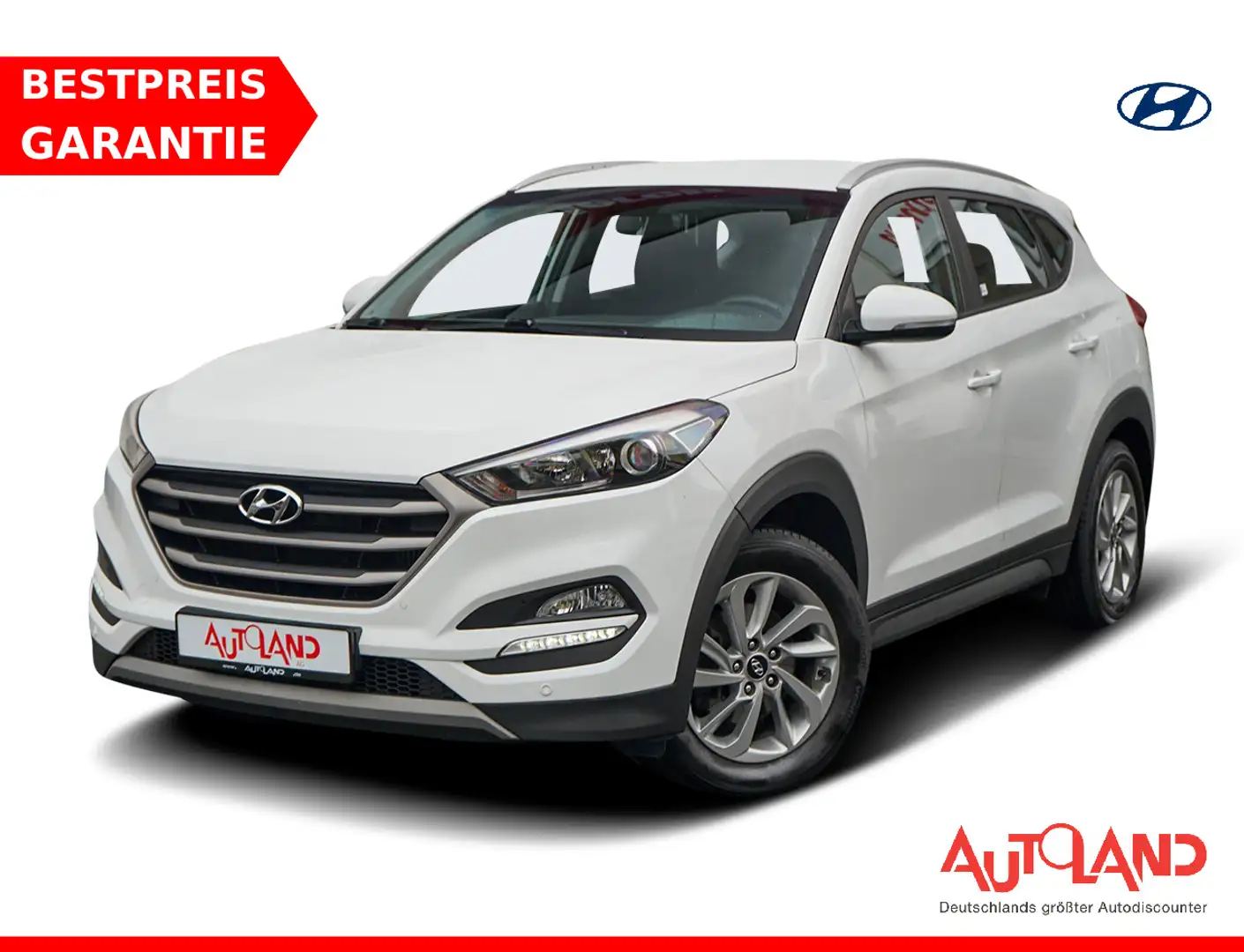 Hyundai TUCSON 1.6 Style Klimaaut. Navi Kamera DAB AHK Blanc - 1