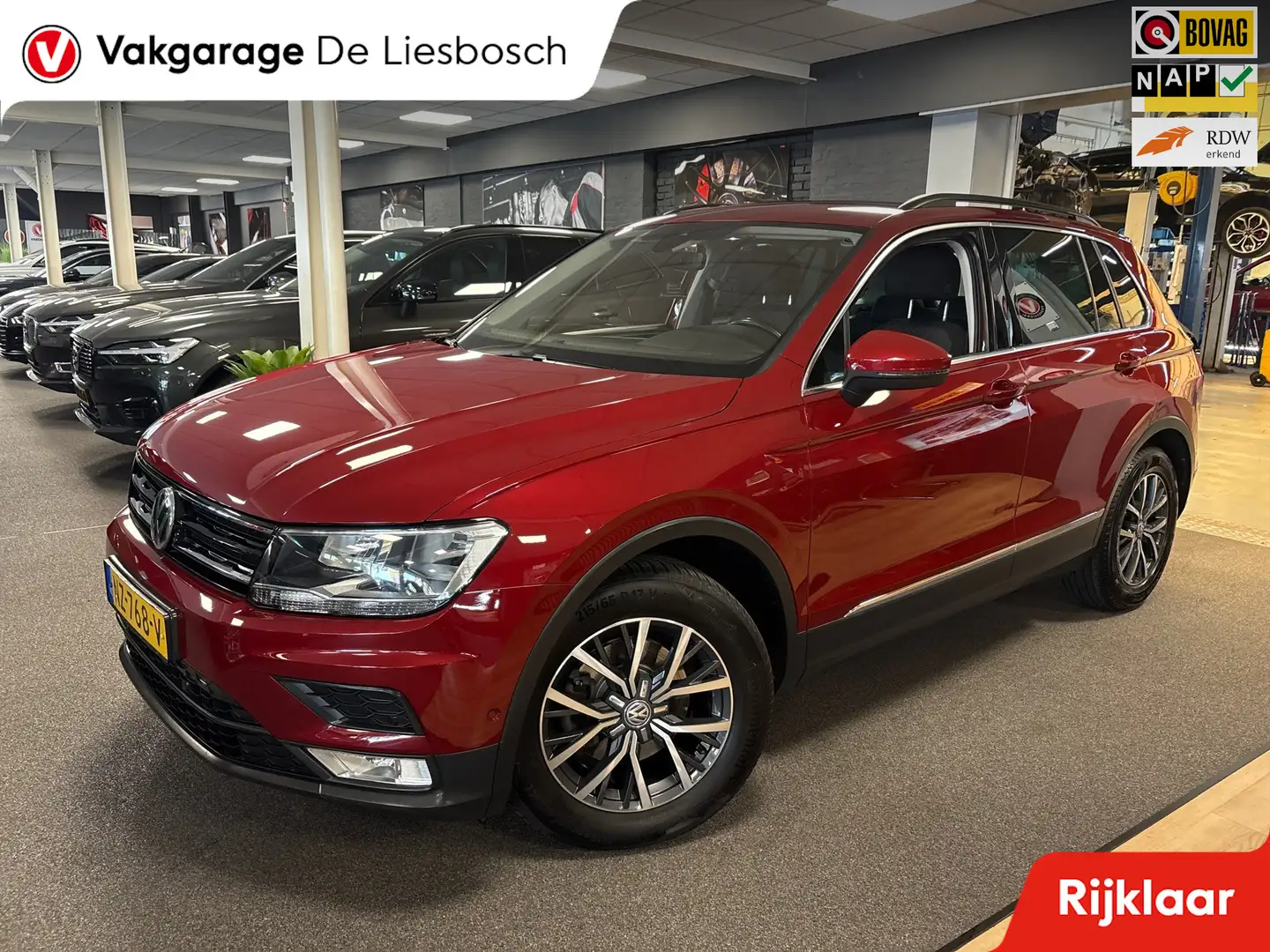 Volkswagen Tiguan 1.4 TSI Comfortline/navi/camera/trekhaak/apple car Rood - 1