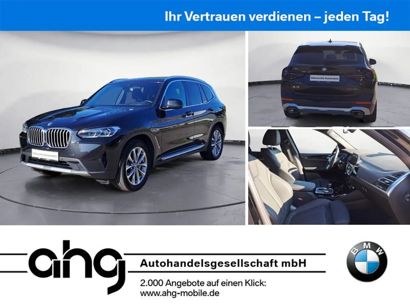 BMW X3 xDrive30e AT Innovationsp. Aut. Klimaaut. AHK Schwarz - 1