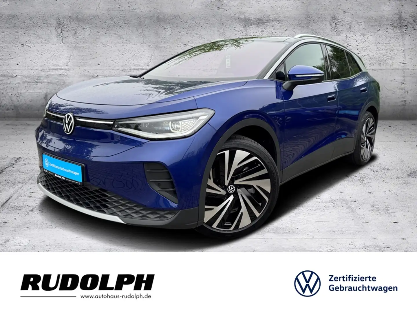 Volkswagen ID.4 Pro 210 kW 77 kW LED HUD BT Navi AHK HarmanKardon Bleu - 1