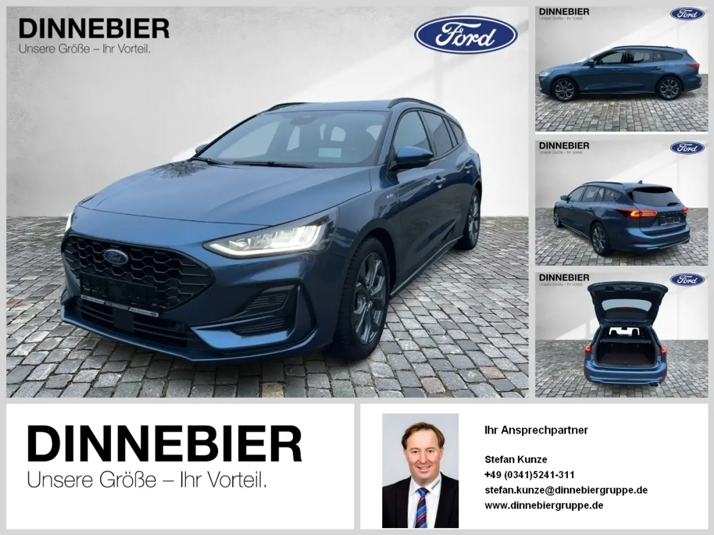 Ford Focus ST-Line X LED+AHK+Kamera+Winterpaket Синій - 1