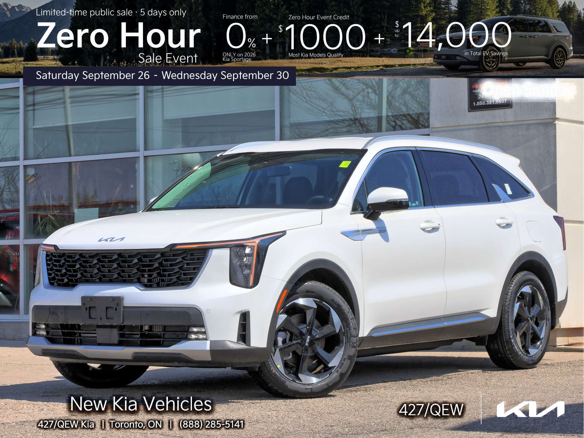 White 2026 Kia Sorento Hybrid SUV / Crossover  6-Speed Automatic
