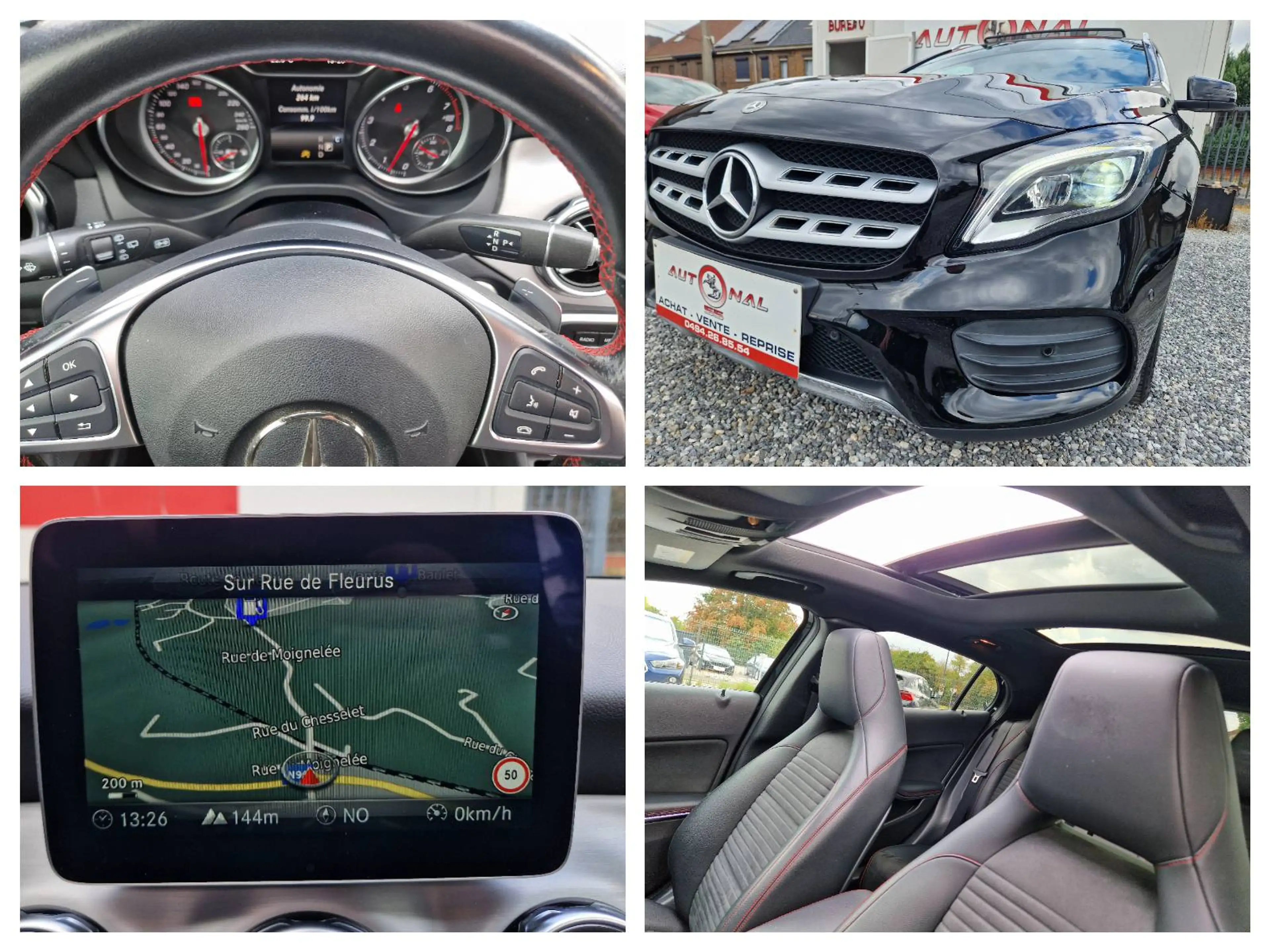 Mercedes-Benz GLA 180 PACK AMG*1 MAIN*BOITE AUTO*XENON*GPS*CUIR*CAMERA — photo 8