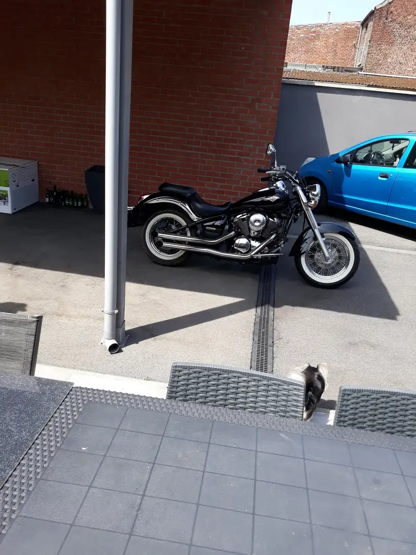 Kawasaki VN 900 Sacoche, Sissy bar ,gps ,pot d'origine fourni avec Nero - 2