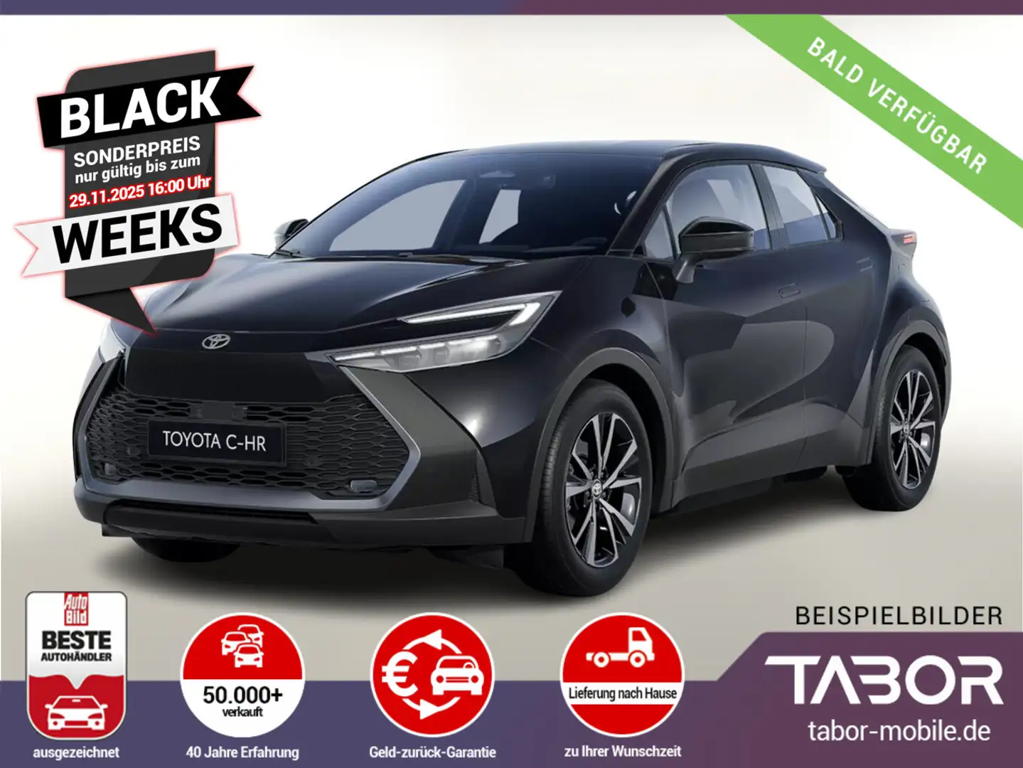 Toyota C-HR 2.0 PHEV 223 Teamplayer ACC Keyl Kam SHZ Schwarz - 1