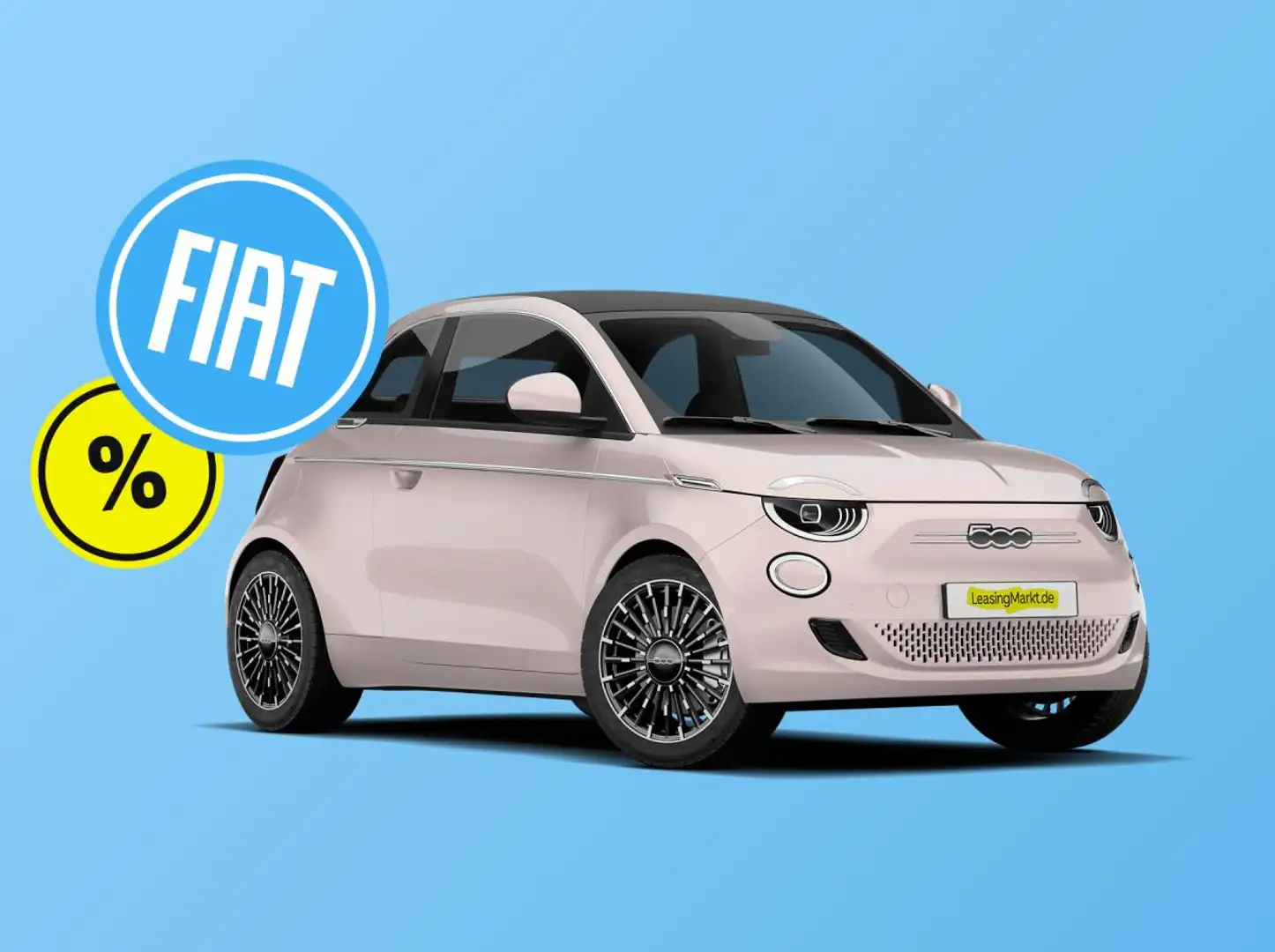 Fiat 500e "La Prima" Carbio 42 kWh - Sonne ☀️ Cabrio 🚘 - wa Schwarz - 1