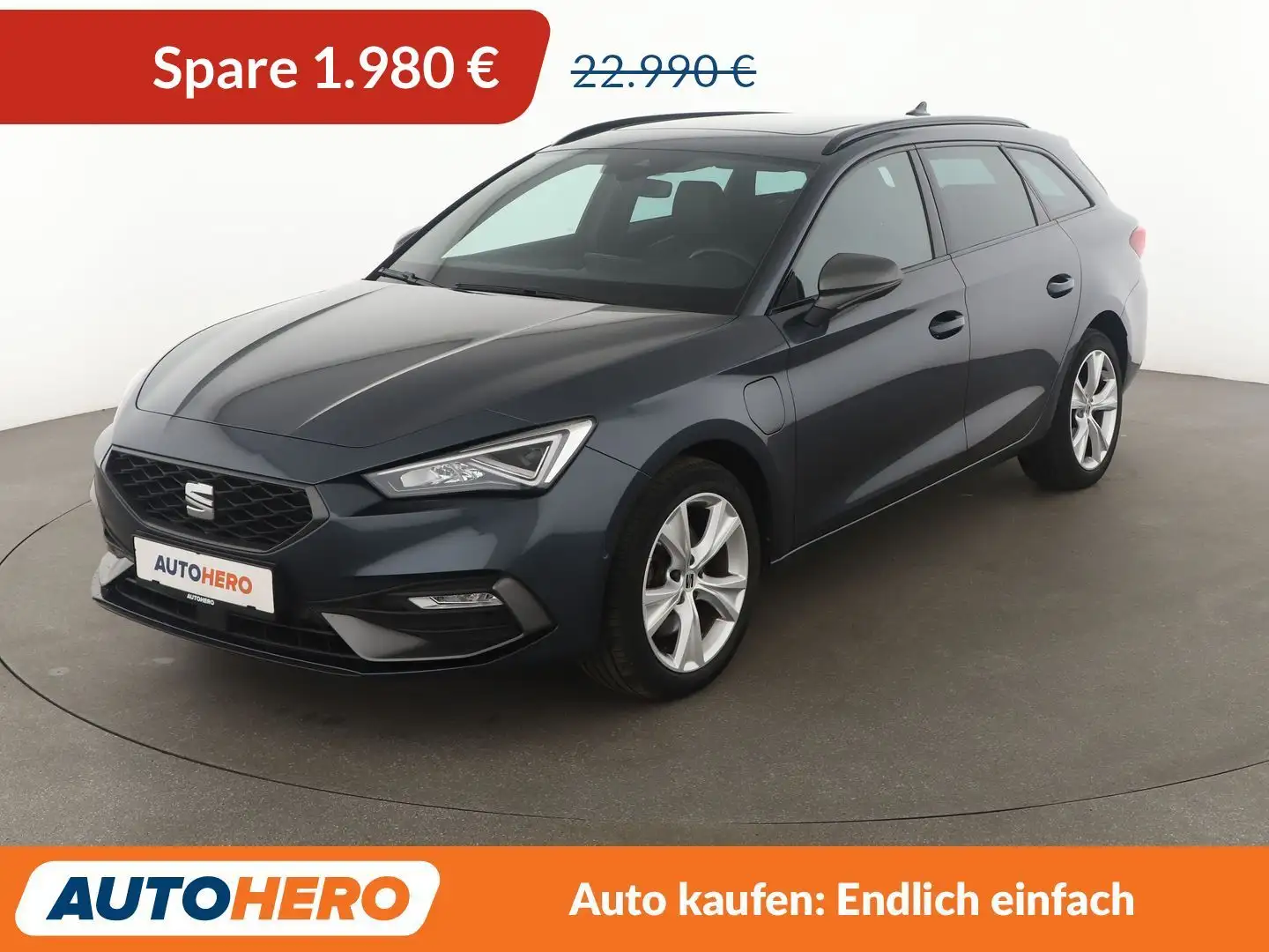 SEAT Leon e-Hybrid 1.4 TSI e-HYBRID FR Aut.*NAVI*ACC*CAM*PDC* Gris - 1