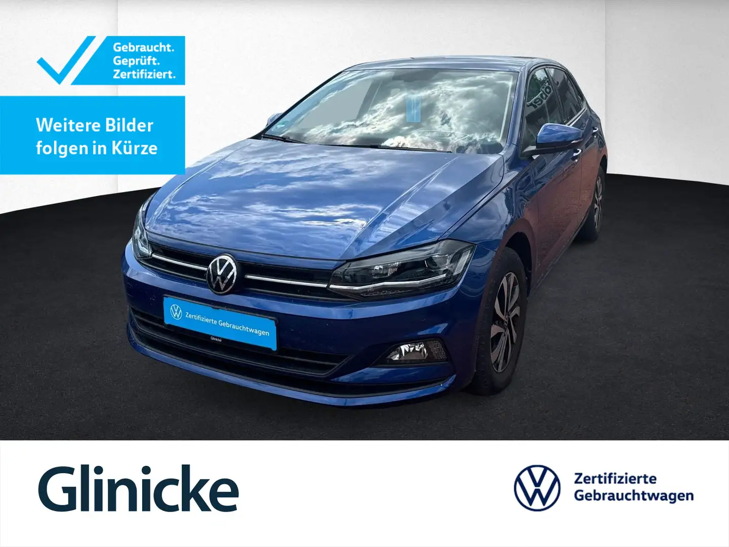 Volkswagen Polo ACTIVE 1.0 TSI LED+Navi+PDC+Sitzh.+LM+MFL Blau - 1