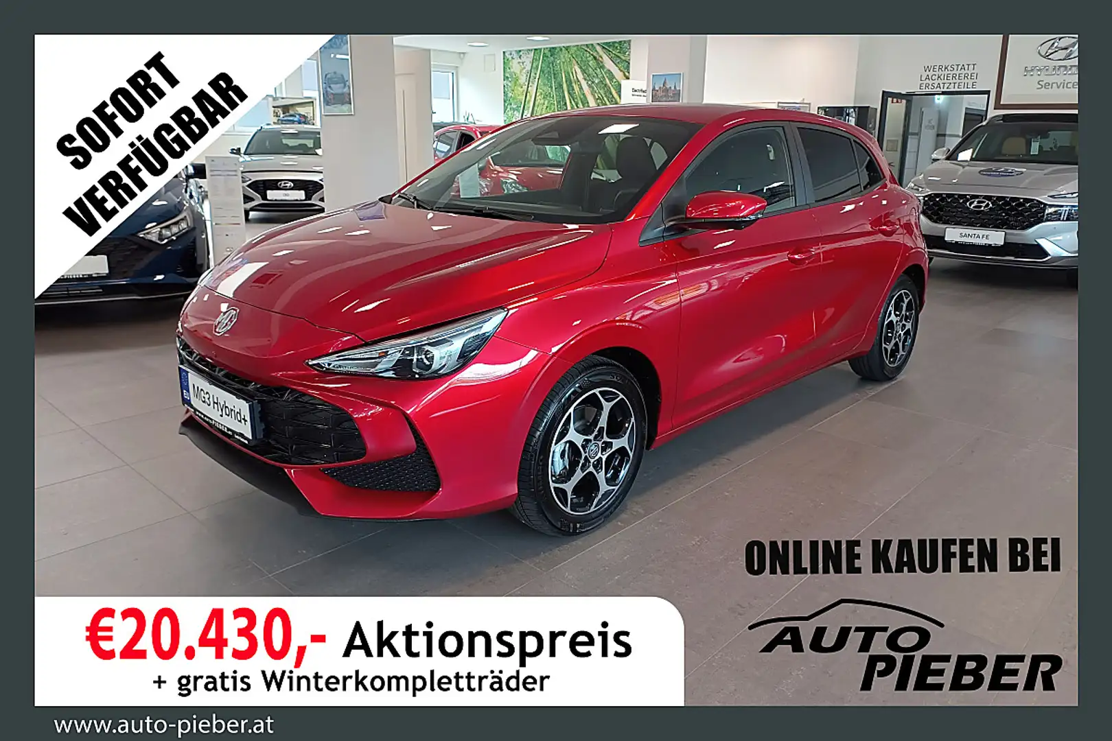 MG MG3 1,5 Hybrid+ Luxury *LED*Navi*Klima* Rot - 1