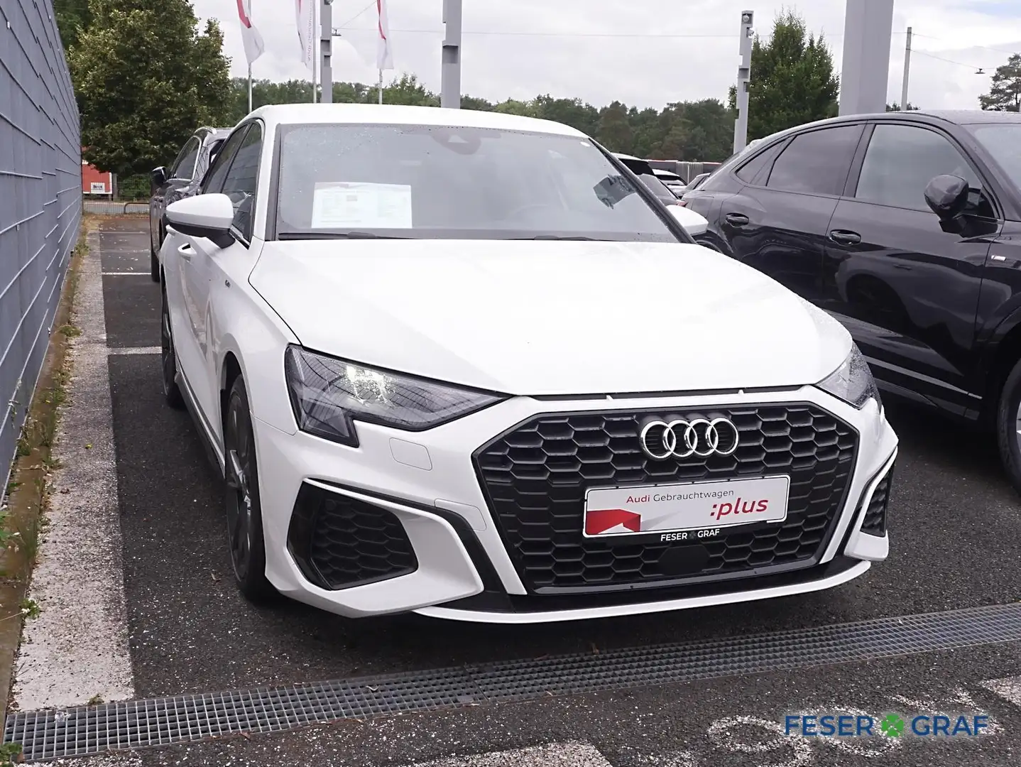 Audi A3 35 TDI S line PDC hi. SHZ V-Cockpit Bianco - 2