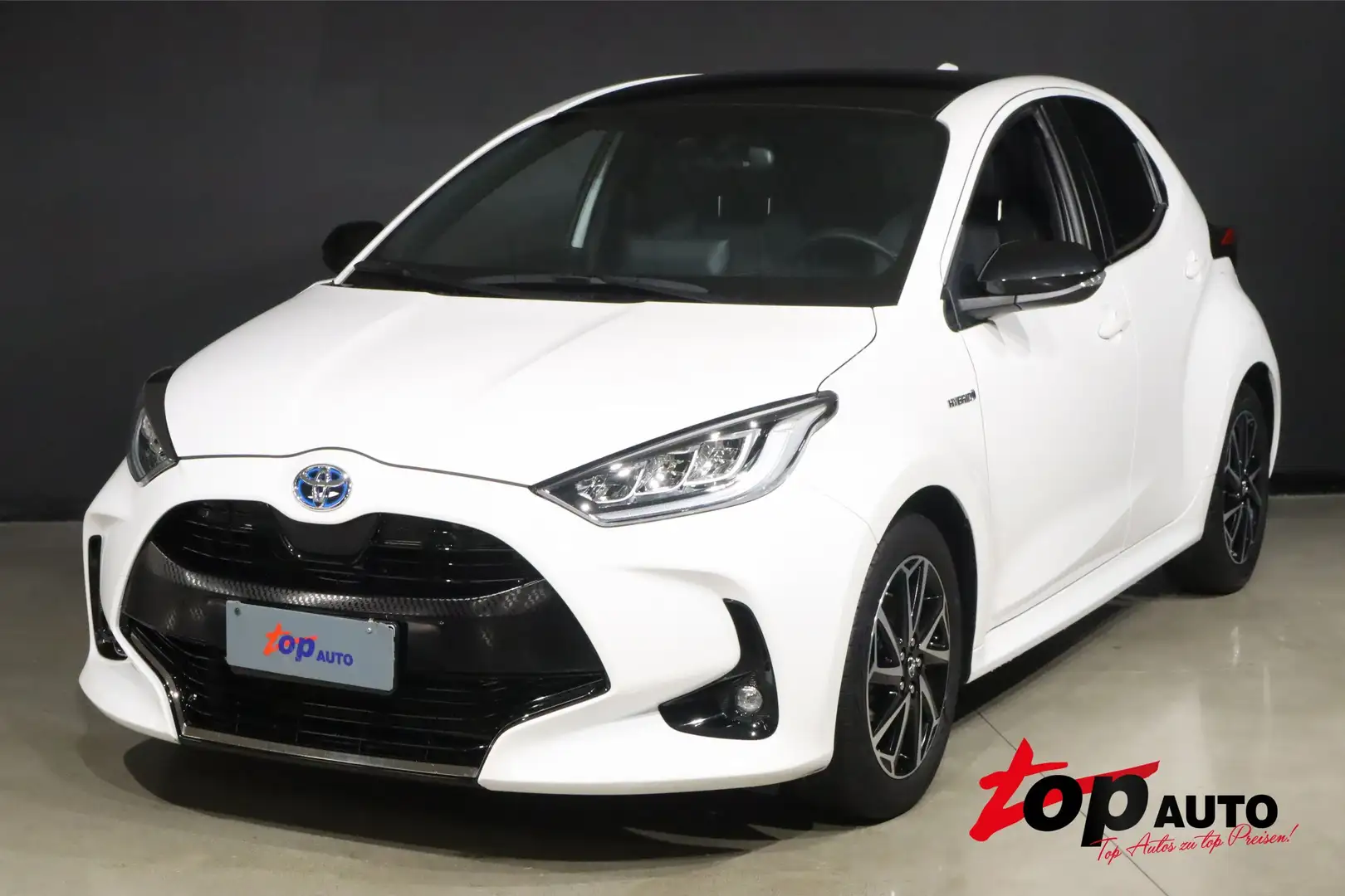 Toyota Yaris HYBRID LOUNGE AUTO TETTO PANORAMA PELLE CAMERA LED Weiß - 1