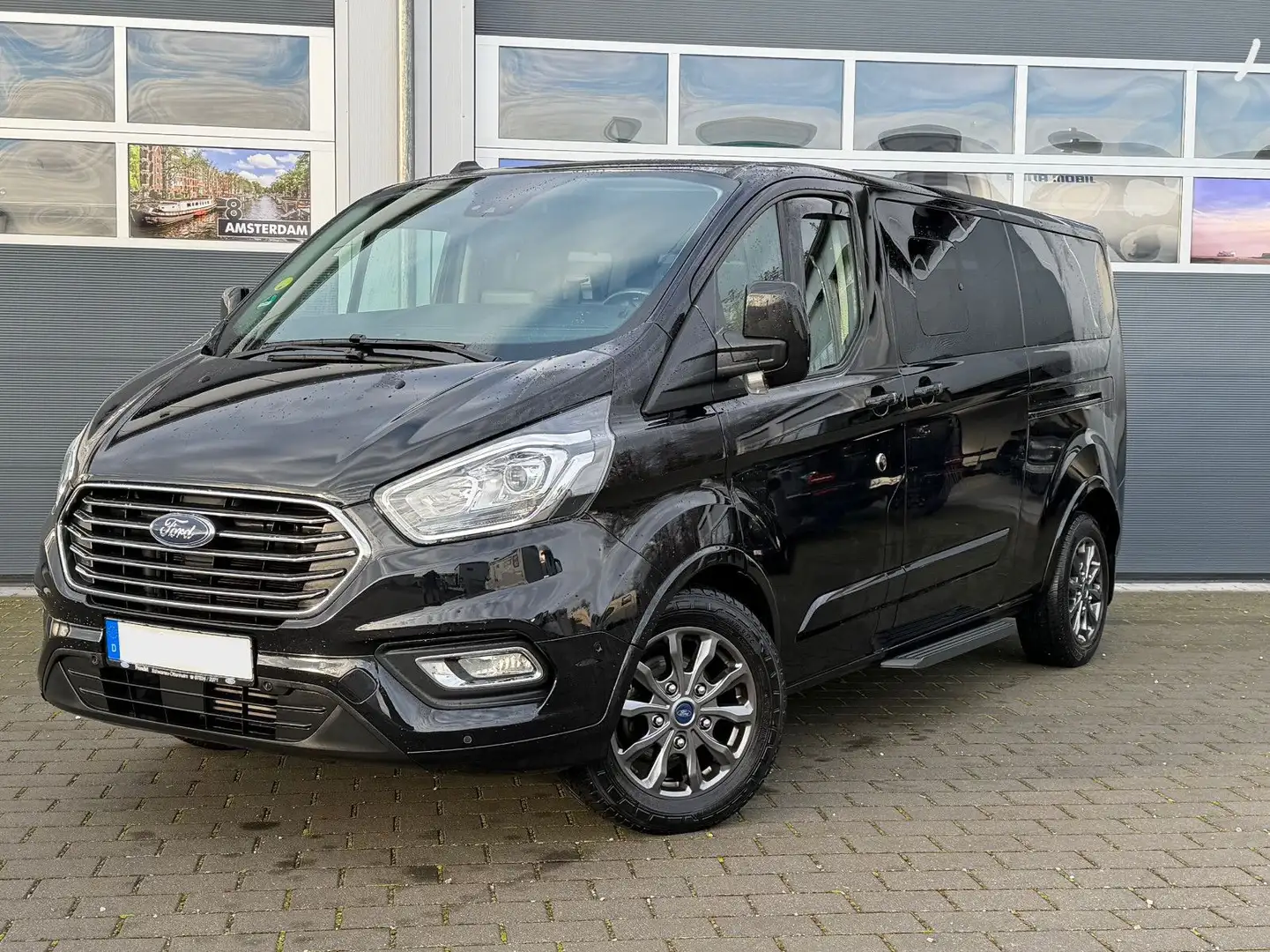 Ford Transit Tourneo Custom Titanium /Lang/ Leder/9-Sitze/AHK Noir - 1