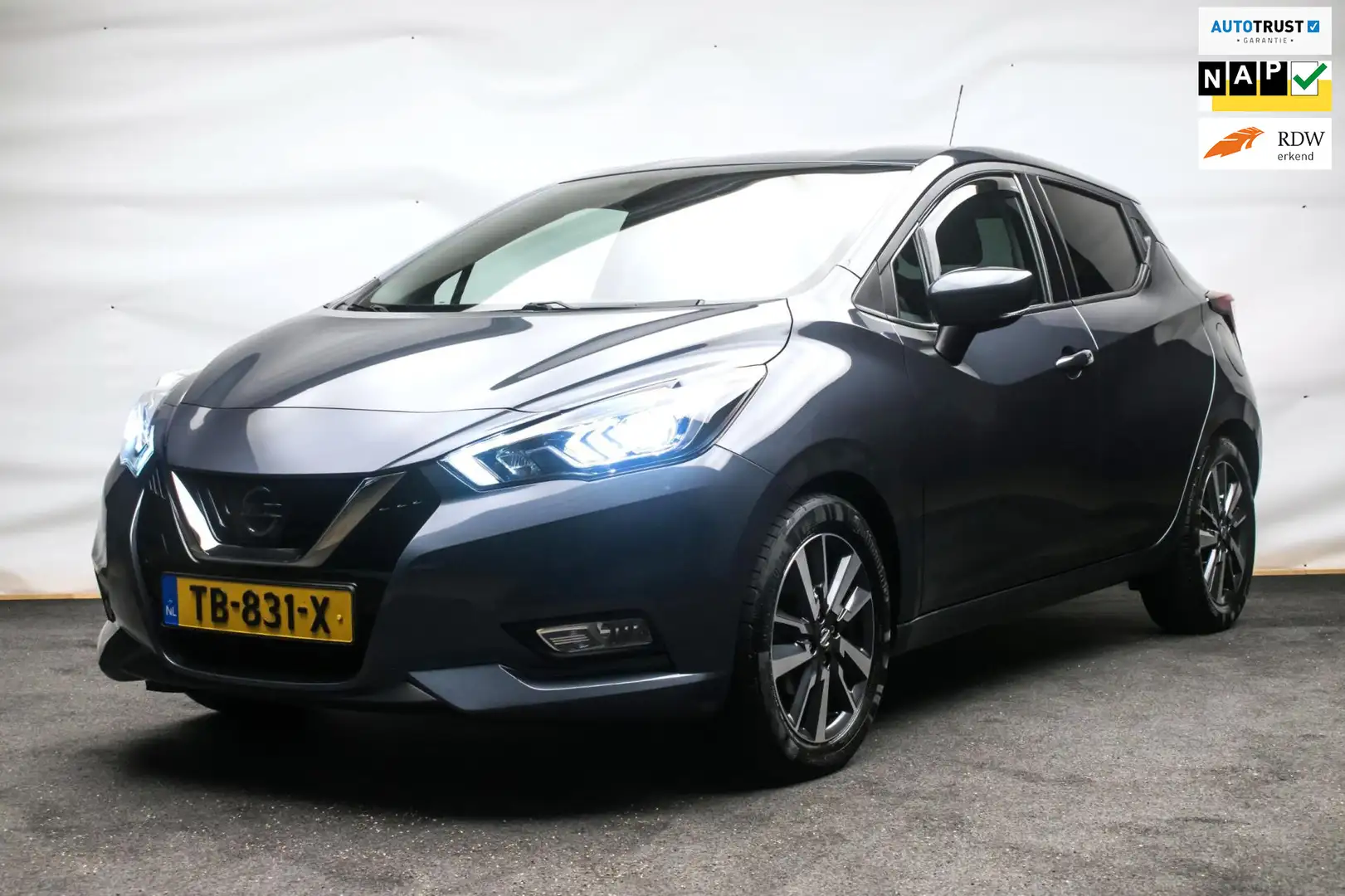 Nissan Micra 0.9 IG-T N-Connecta Sport [ Stoelverwarming Keyles Grijs - 1