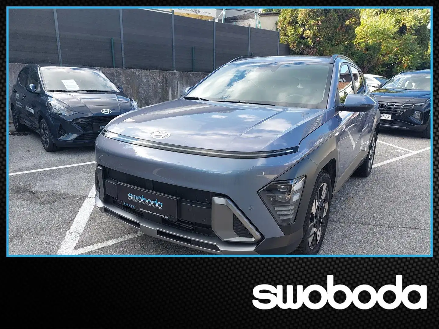 Hyundai KONA Kona 1,0 T-GDi 2WD Trend Line Bleu - 1