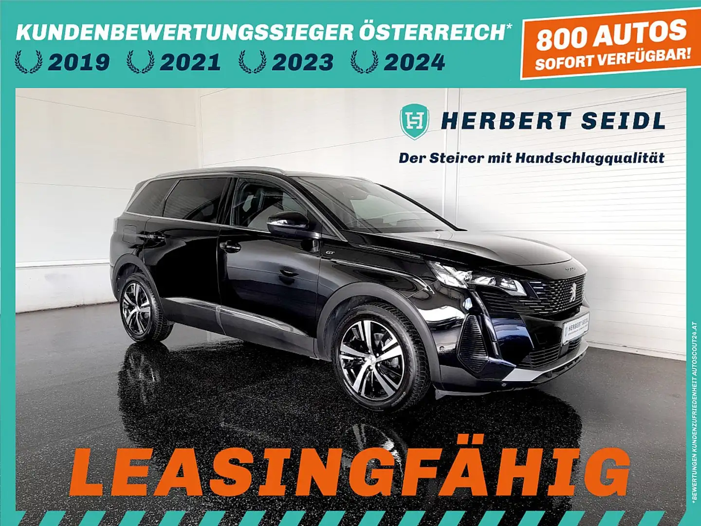 Peugeot 5008 GT-LINE BlueHDI 130 *SKY / VOLL LED / NAVI / AC... Schwarz - 1