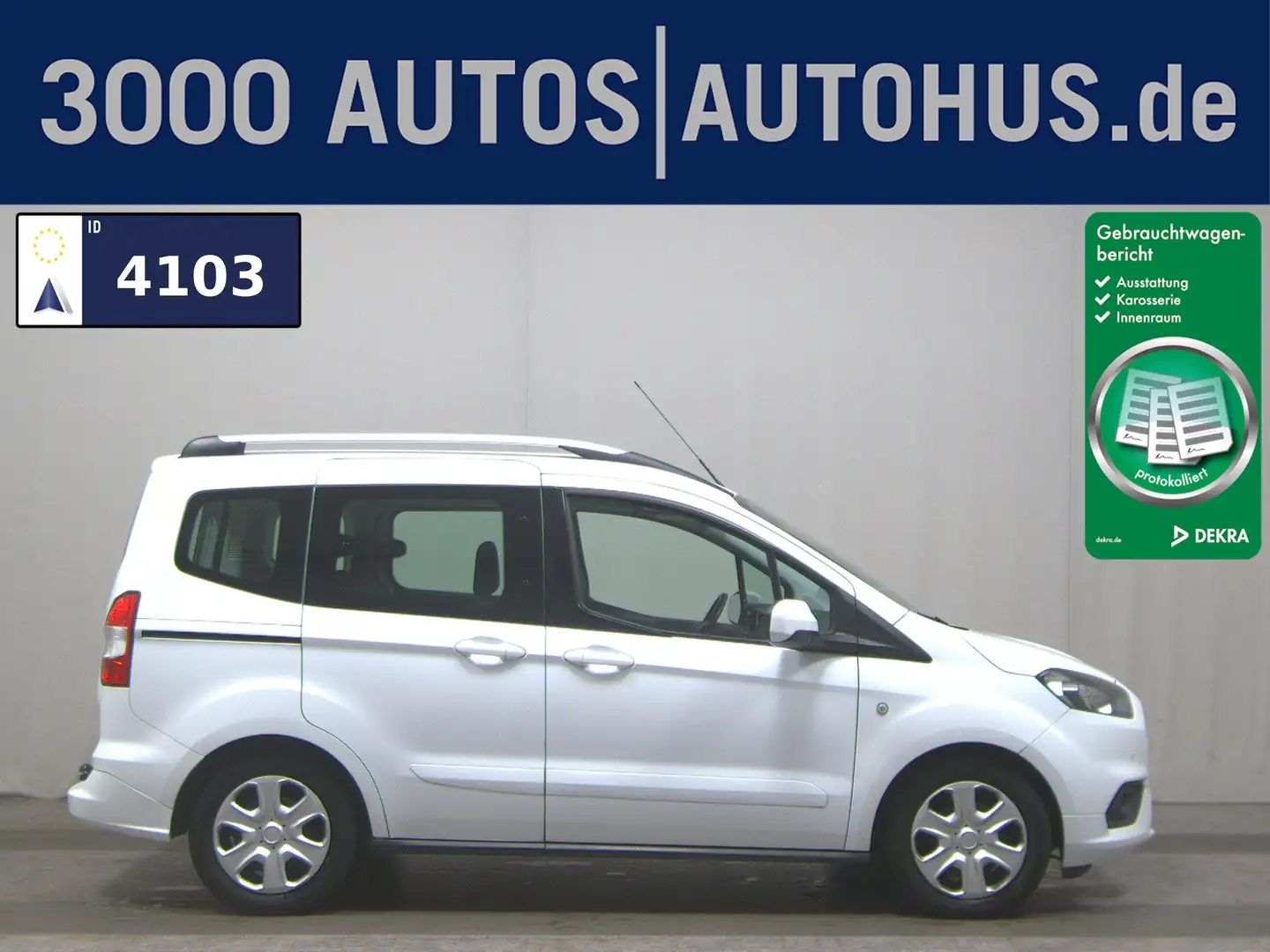 Ford Tourneo Courier 1.5 TDCi Trend Navi PDC AHK Shz Weiß - 1