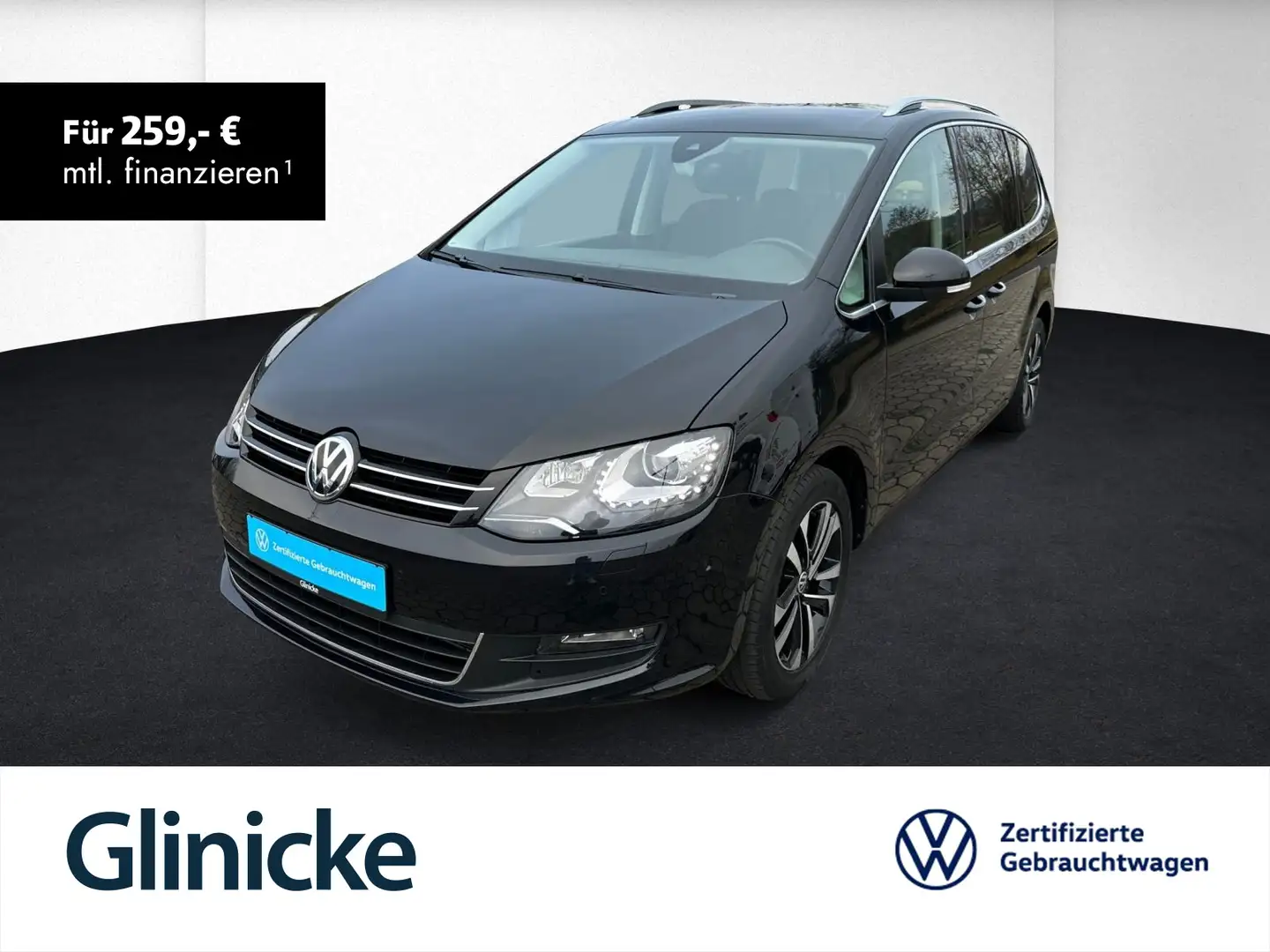 Volkswagen Sharan 2.0 TDI United DSG+7-Sitzer+el.Heckklappe Schwarz - 1