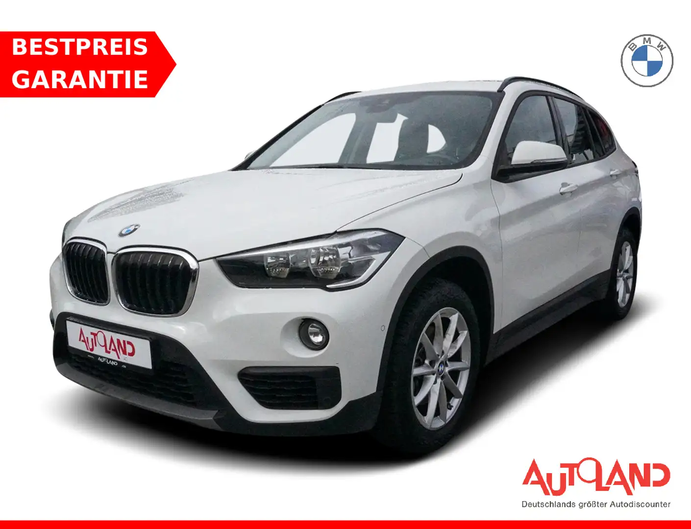 BMW X1 sDrive 18 i Advantage Navi AHK el. Heckklappe Blanc - 1