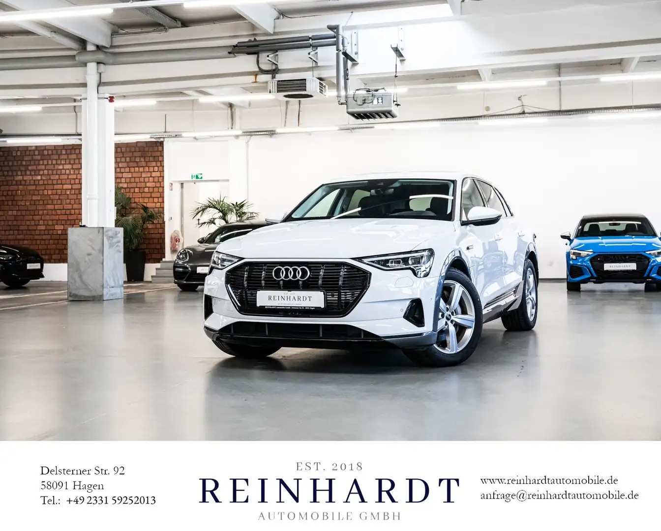 Audi e-tron 55 ADVANCED BLACK ACC/HuD/NIGHT/KAM./KEYL Weiß - 1
