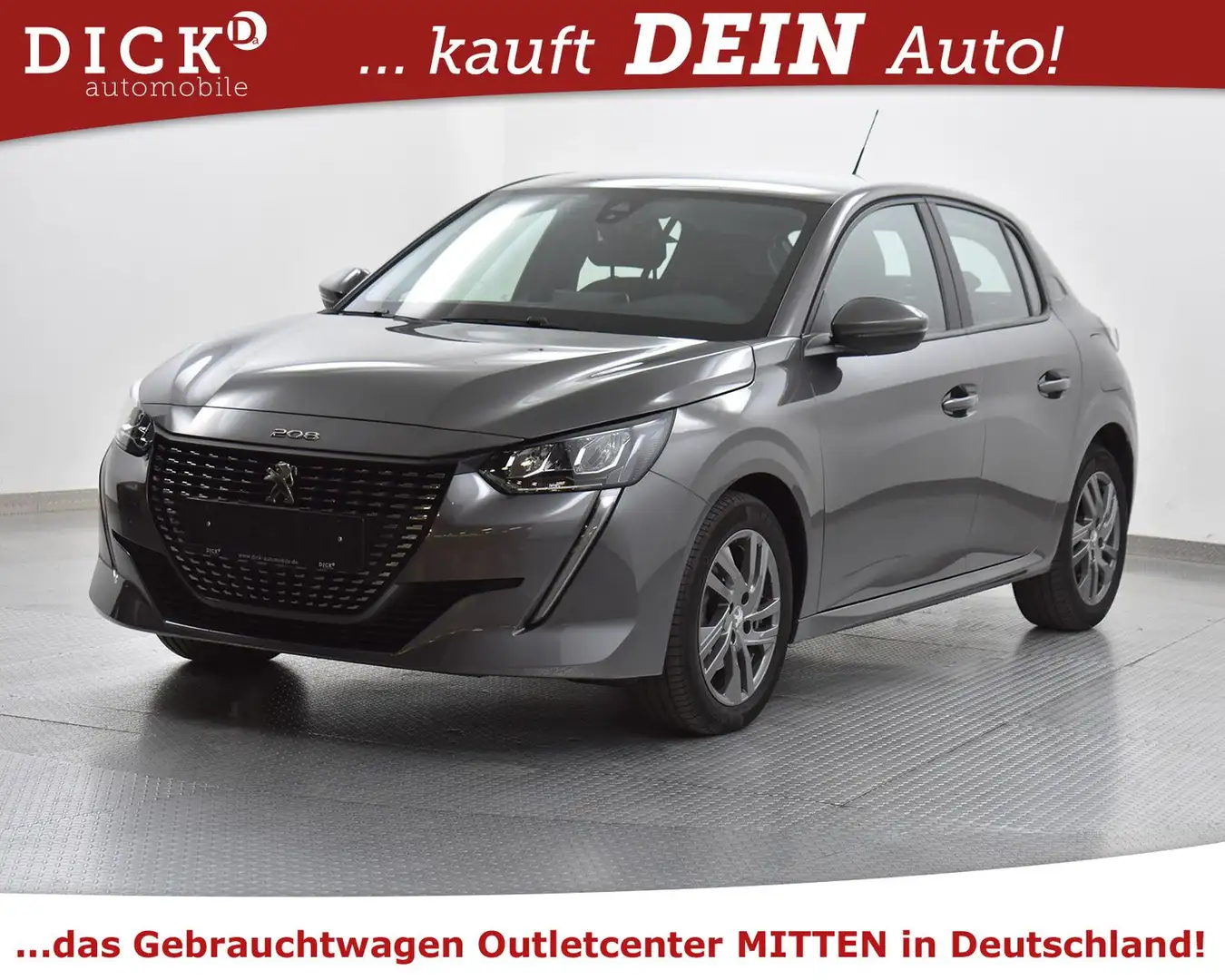 Peugeot 208 Active Pack NAVI+LED+PDC+TEMP+MFL+DAB+KLIMA Grau - 2