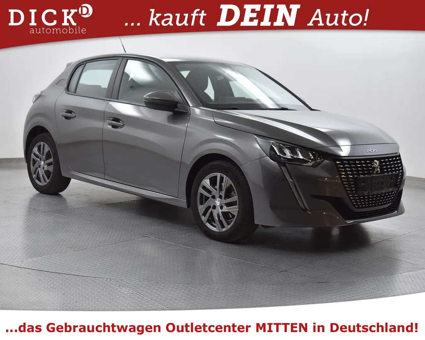 Peugeot 208 Active Pack NAVI+LED+PDC+TEMP+MFL+DAB+KLIMA Grau - 1