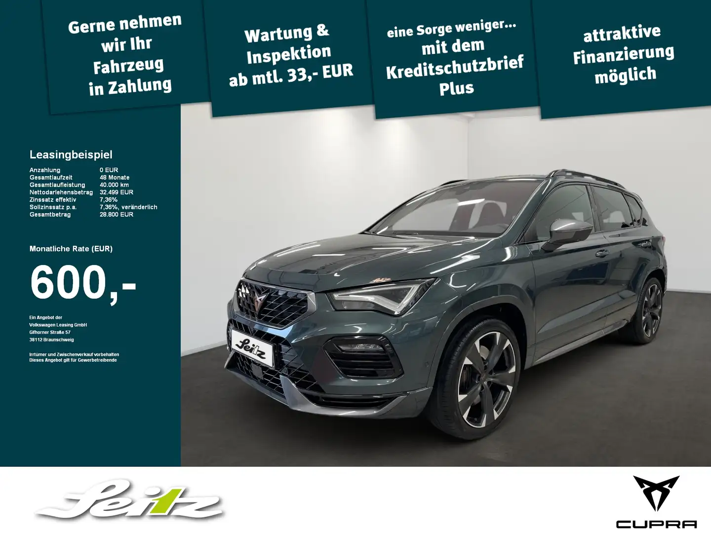 CUPRA Ateca 2.0 TSI 4Drive *AHK*KAMERA*NAVI*LED* - 1