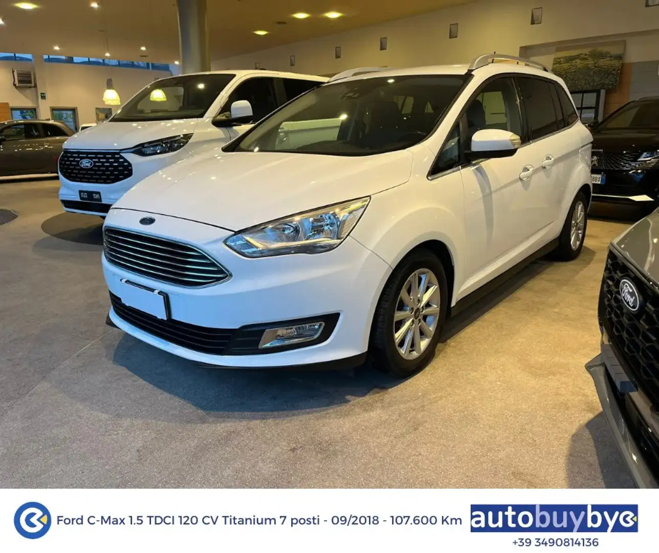 Ford C-Max C-Max 7 posti 1.5 tdci Titanium  - PREZZO FINITO Blanc - 1