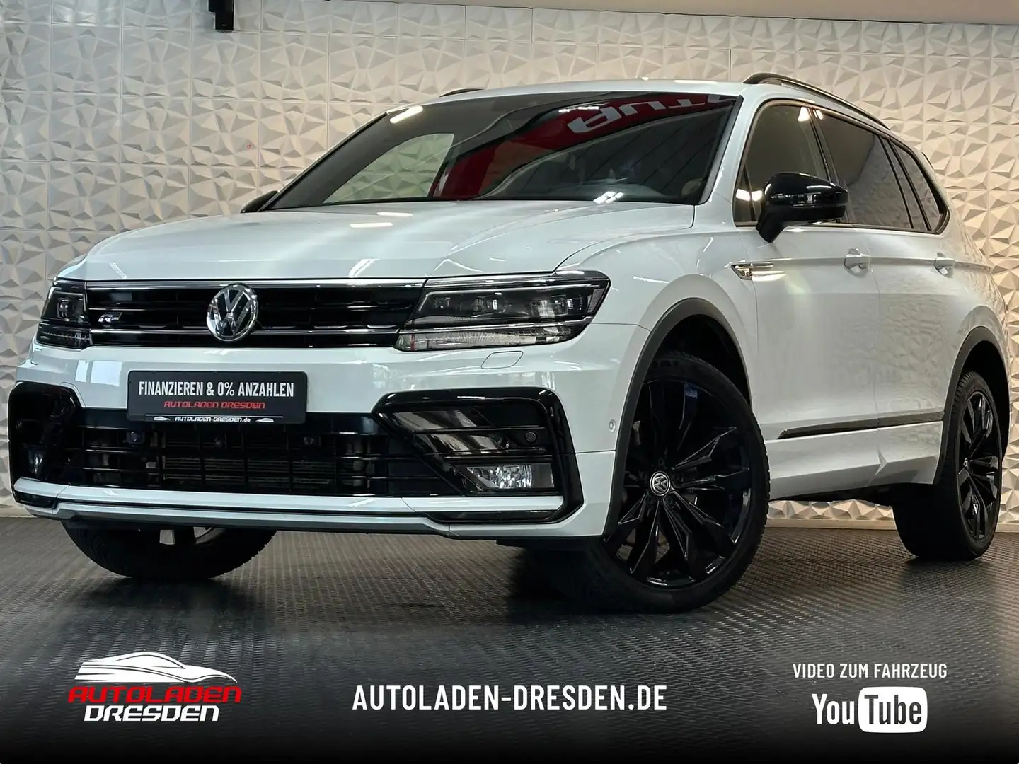 Volkswagen Tiguan Allspace 2.0TDI R LINE BLACK 4M* LED#AHK Wit - 1