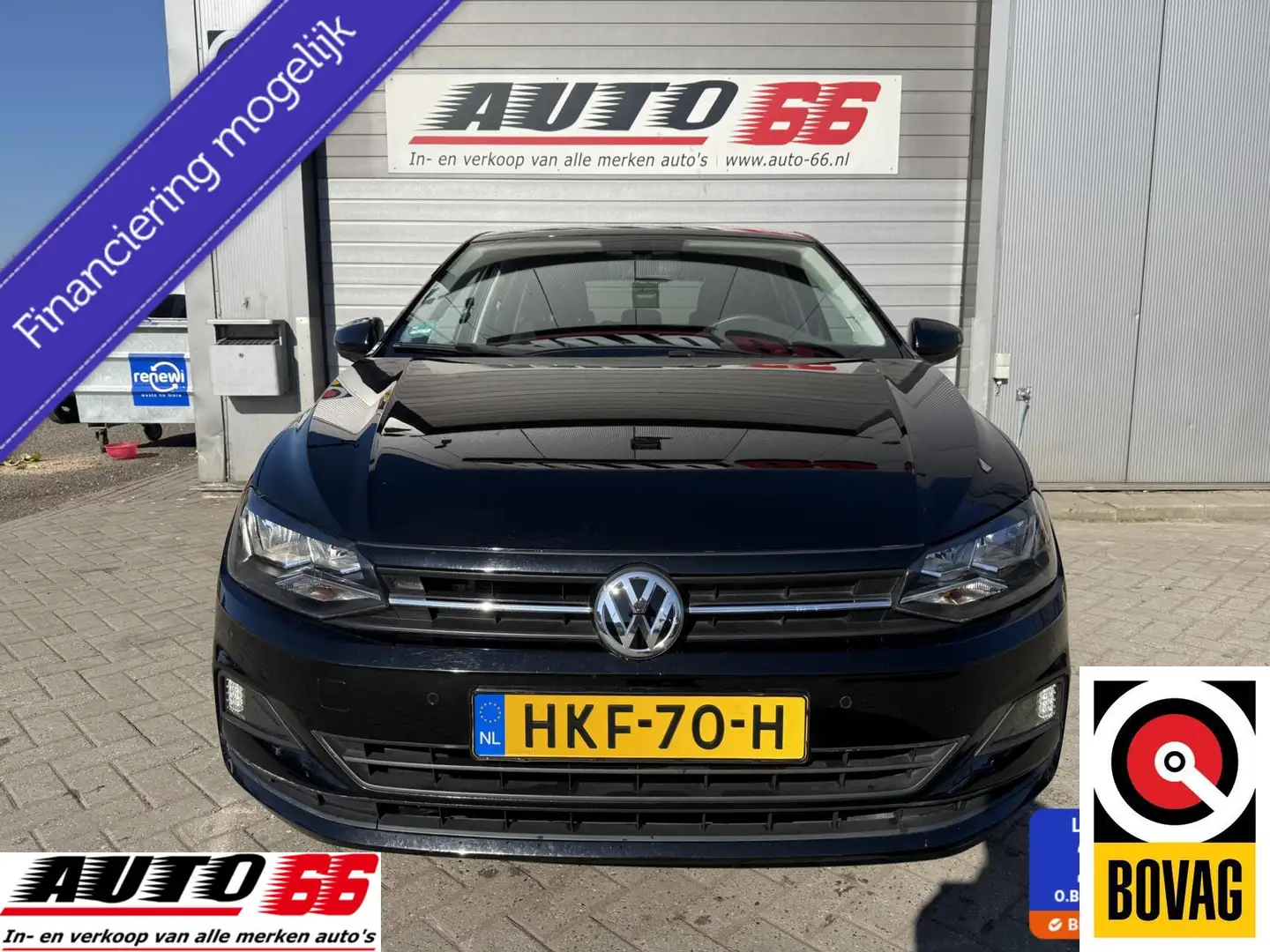 Volkswagen Polo 1.0 TSI Comfortline Automaat, ACC, CAM, Keyless, C Zwart - 1