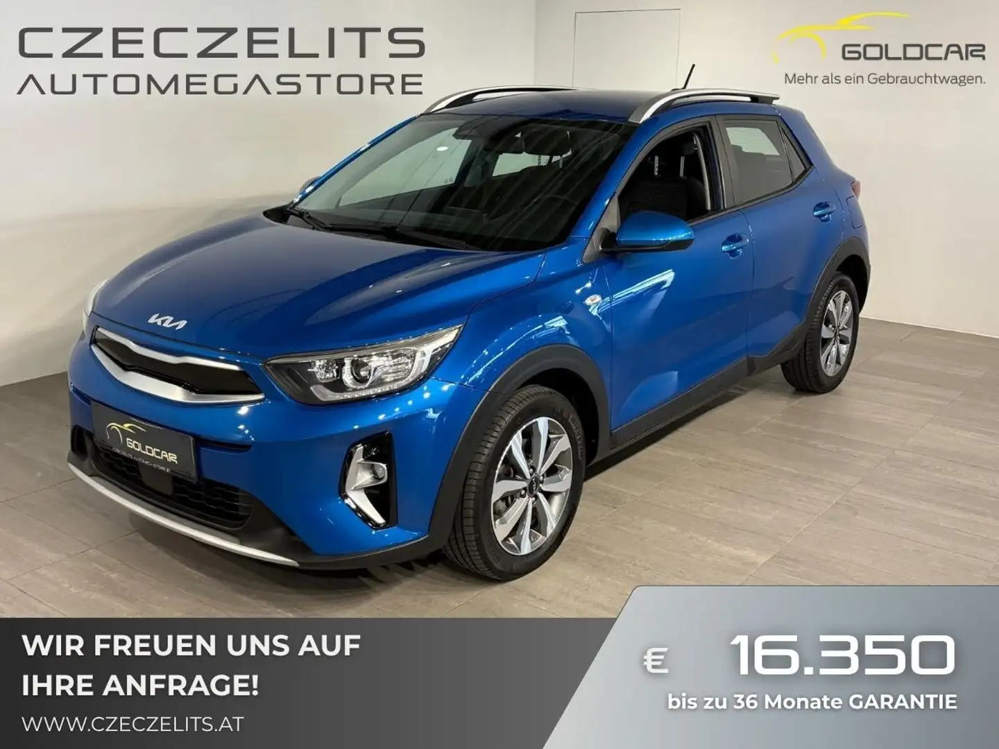 Kia Stonic 1,0 TGDI GPF ISG Silber Blau - 1