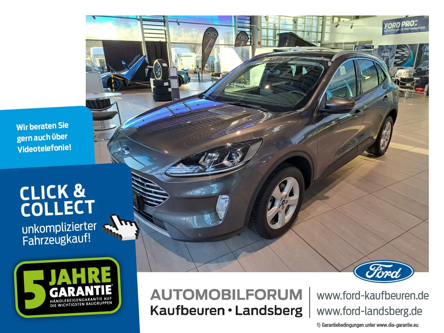 Ford Kuga 1.5 EcoBoost Titanium ACC AHK Navi Pano Grau - 1