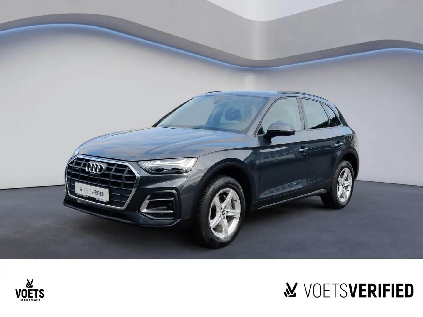 Audi Q5 40 TDI S-tronic MATRIX-LED+HuD+PDC Grijs - 1