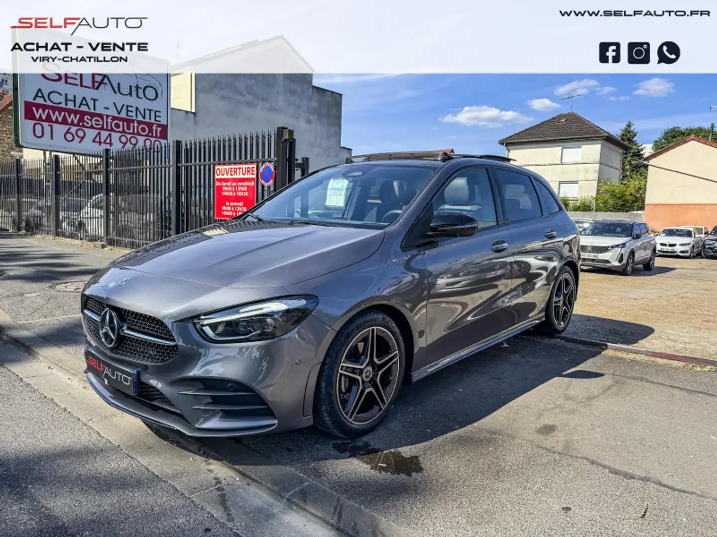Mercedes-Benz B 200 200D 150CH AMG LINE EDITION 8G-DCT 8CV Gris - 1