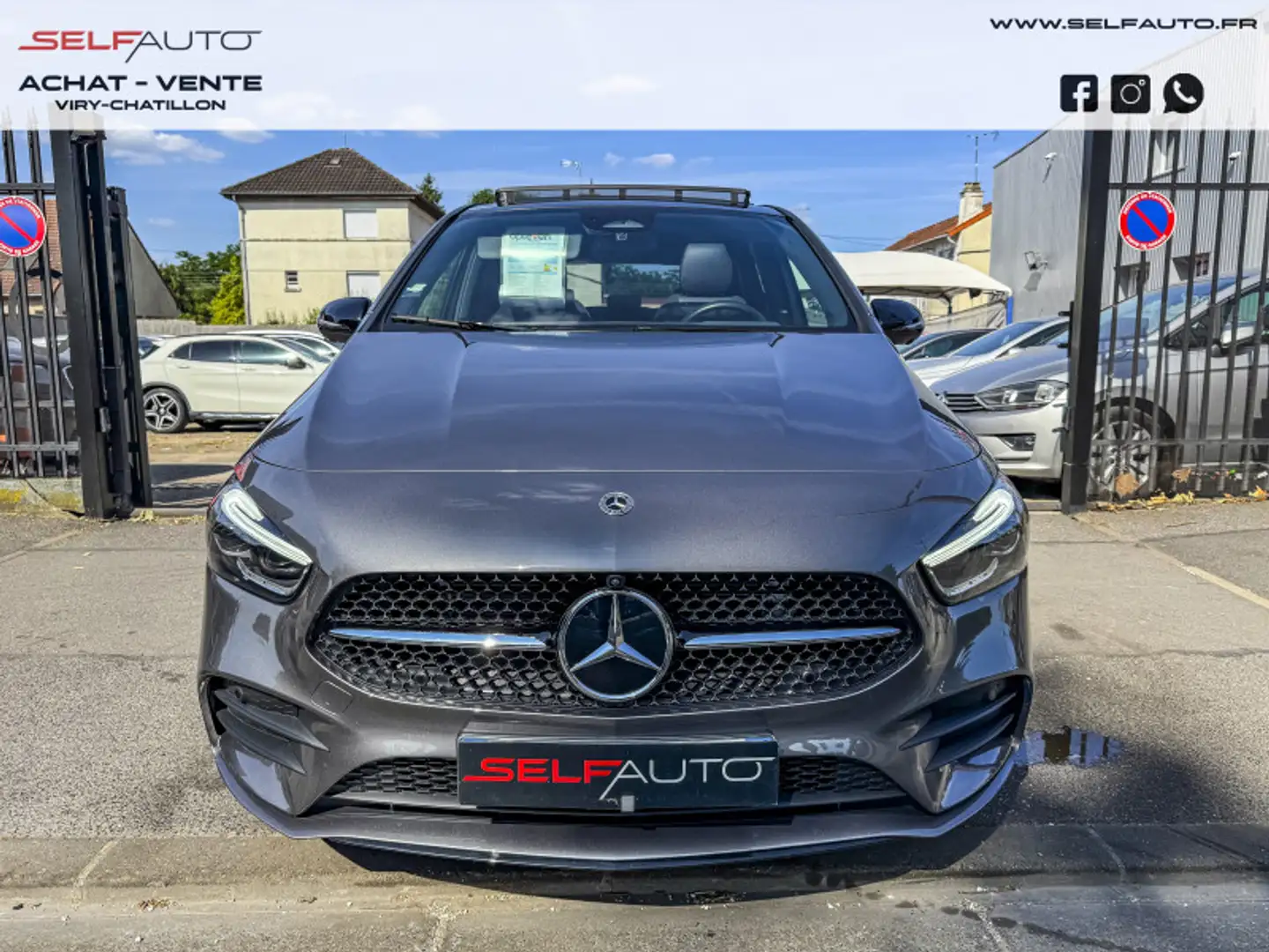 Mercedes-Benz B 200 200D 150CH AMG LINE EDITION 8G-DCT 8CV Gris - 2