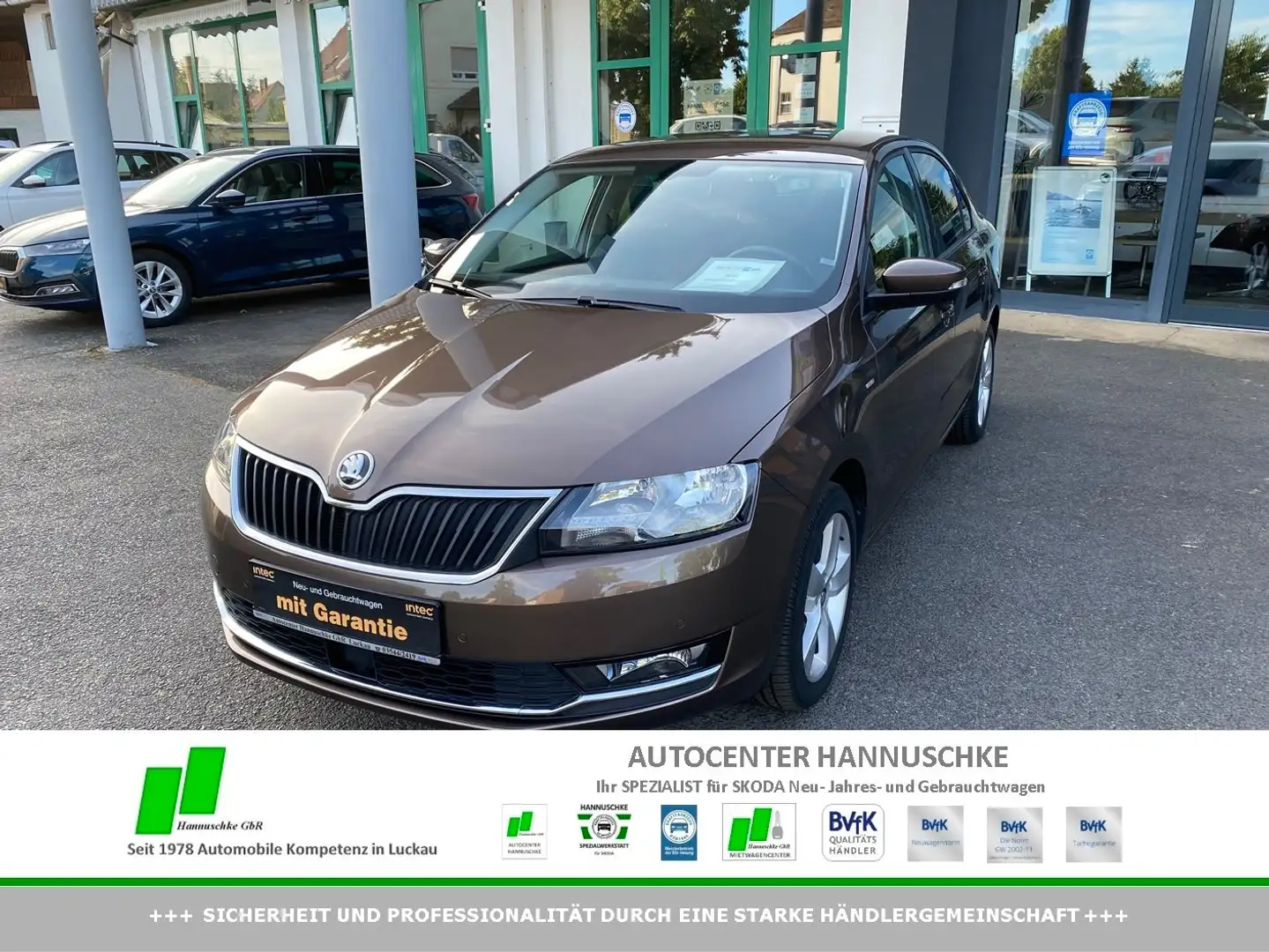 Skoda Rapid/Spaceback Lim. 1.0 TSI Clever SMART/RFK/SH/EPH/CLIMATRONIC Brun - 1