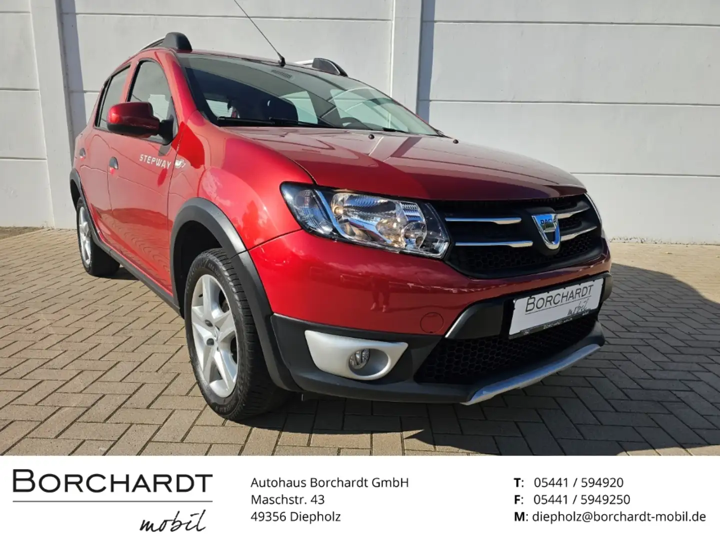 Dacia Sandero II Stepway Prestige eco TCe 90 Navi Klima PDC 1.HD Rojo - 1