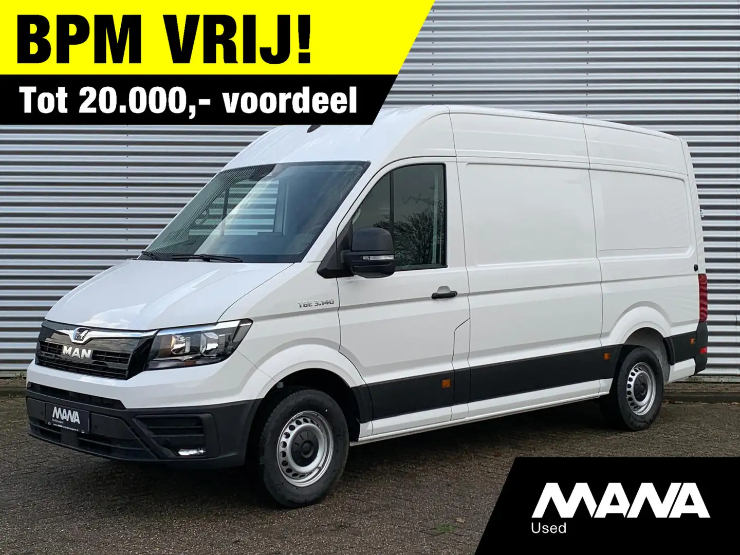 MAN TGE 3.140 L3H3 Automaat 140PK NIEUW MODEL Cruise contr Wit - 1