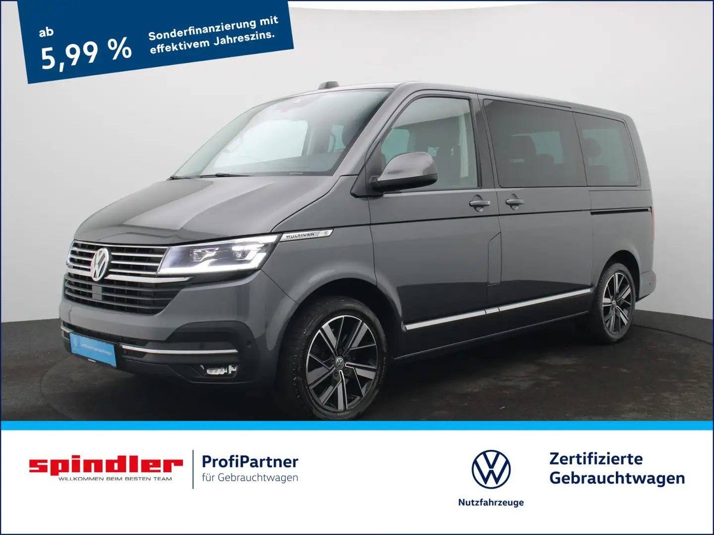 Volkswagen T6.1 Multivan Generation Six DSG 4M / Navi, AHK Gris - 1