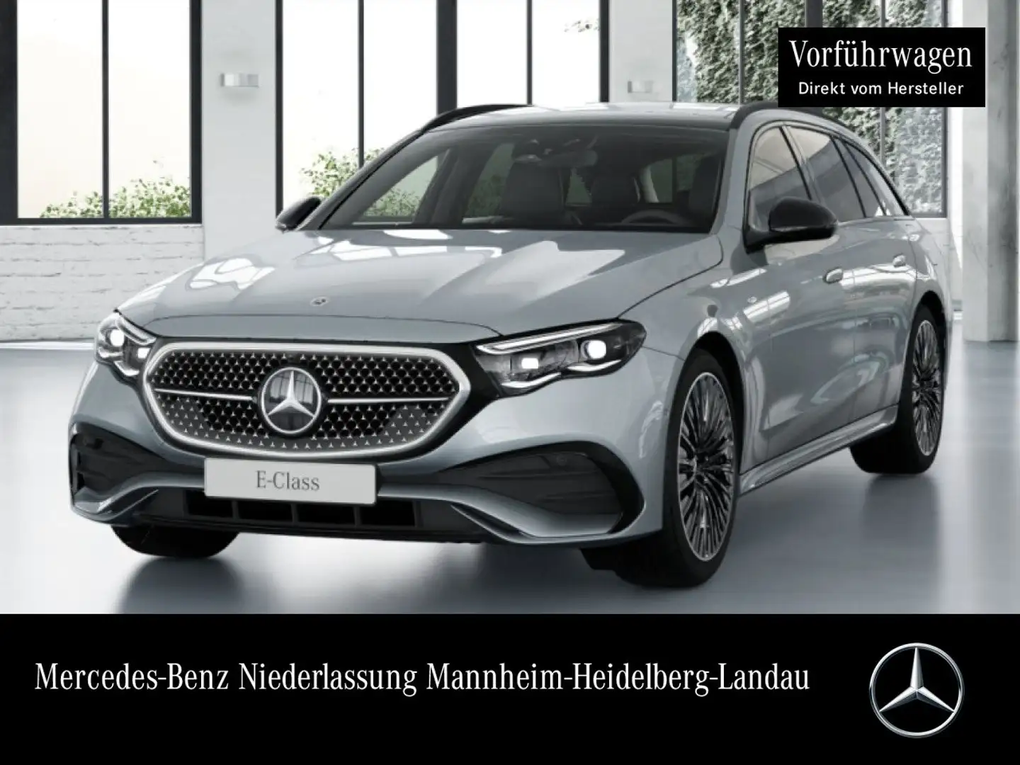 Mercedes-Benz E 300 de T Hybrid Edition AMG-Line Fahrass 360° 9G Silber - 1