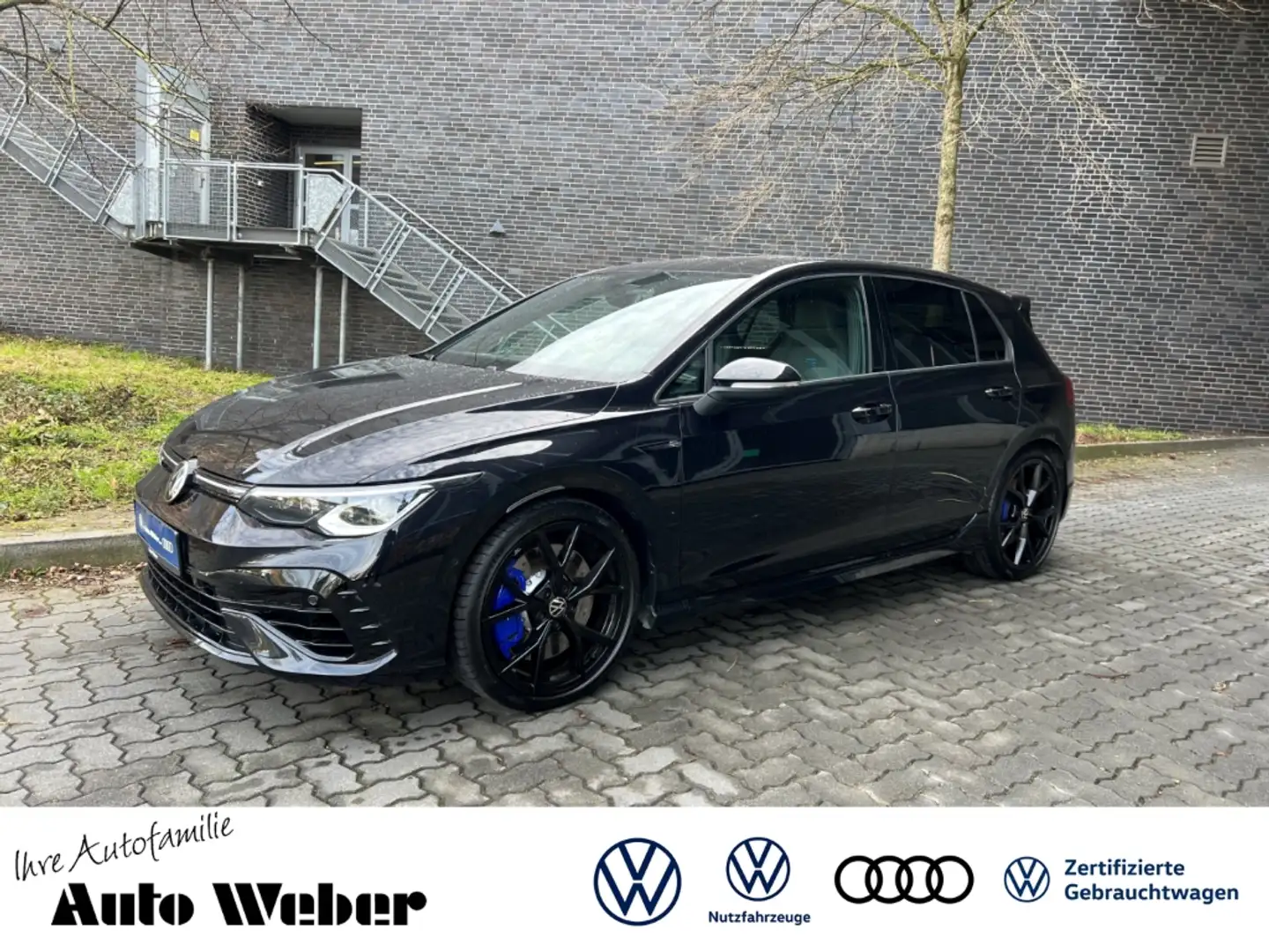 Volkswagen Golf R Akra Leas ab 499€ brutto o. Anz Navi Leder digit Zwart - 1